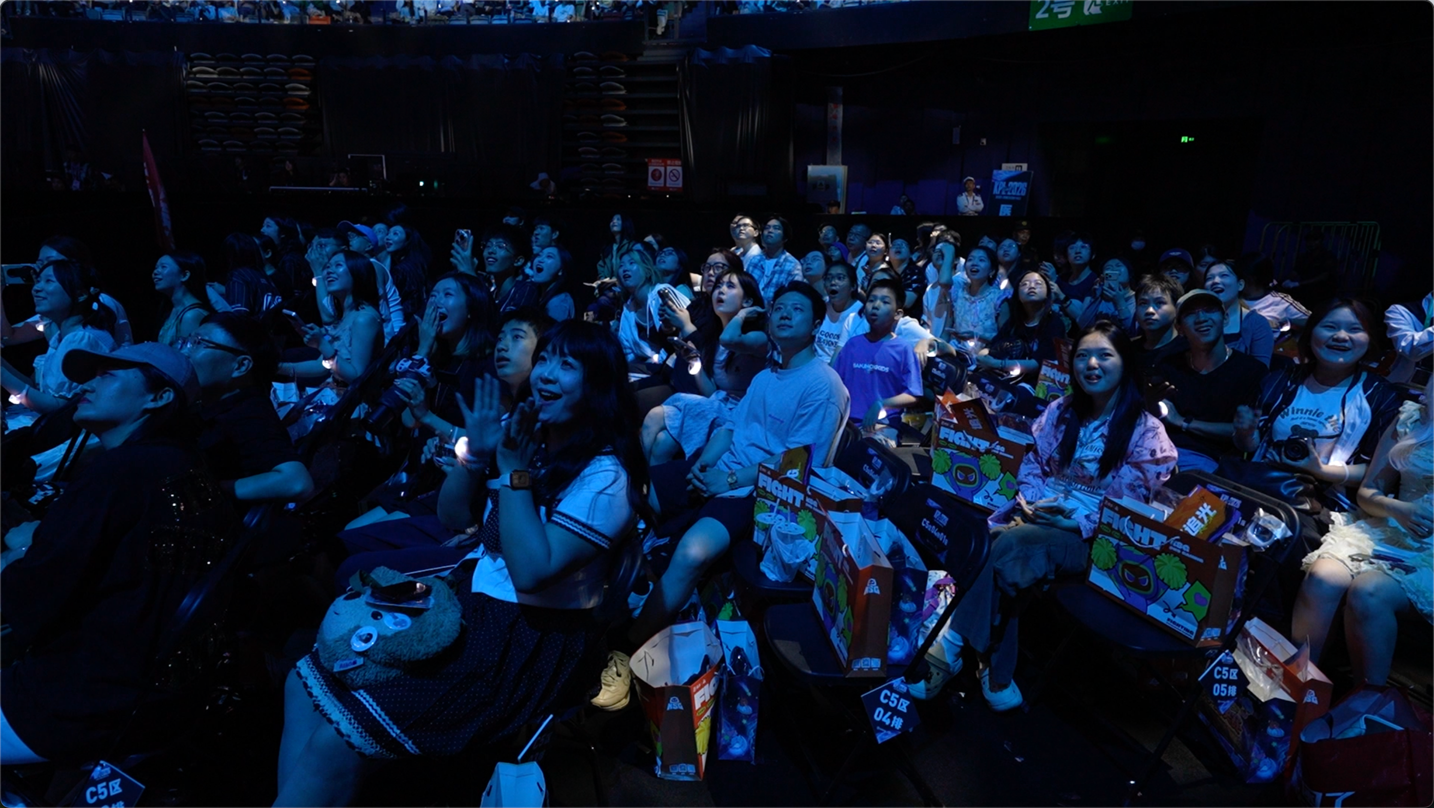 The audiences are focused on the match at Wuyuan River Stadium in Haikou, south China's Hainan Province, April 11, 2026. /CGTN