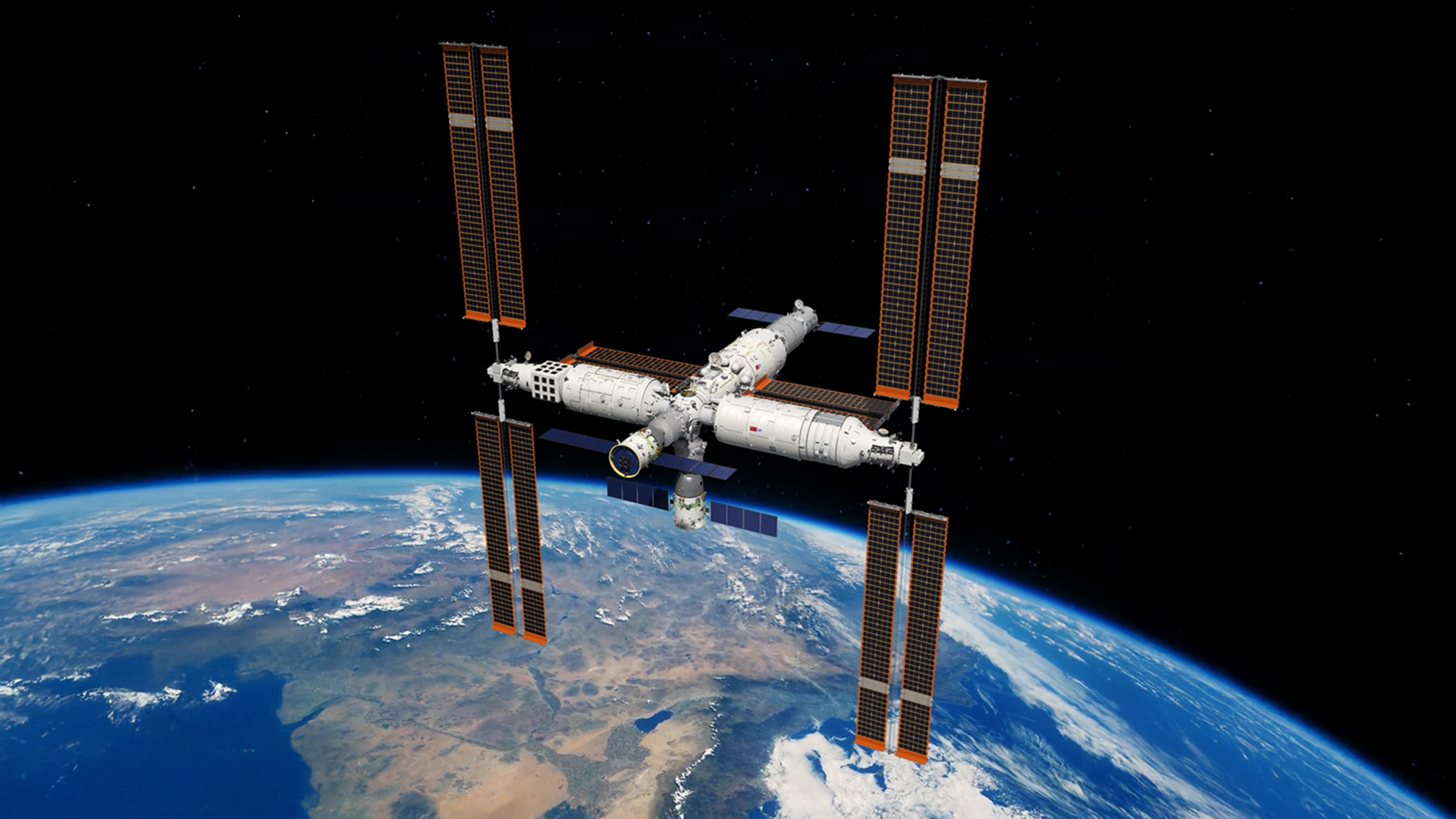 China's Tiangong space station. /Photo from the China Manned Space Agency