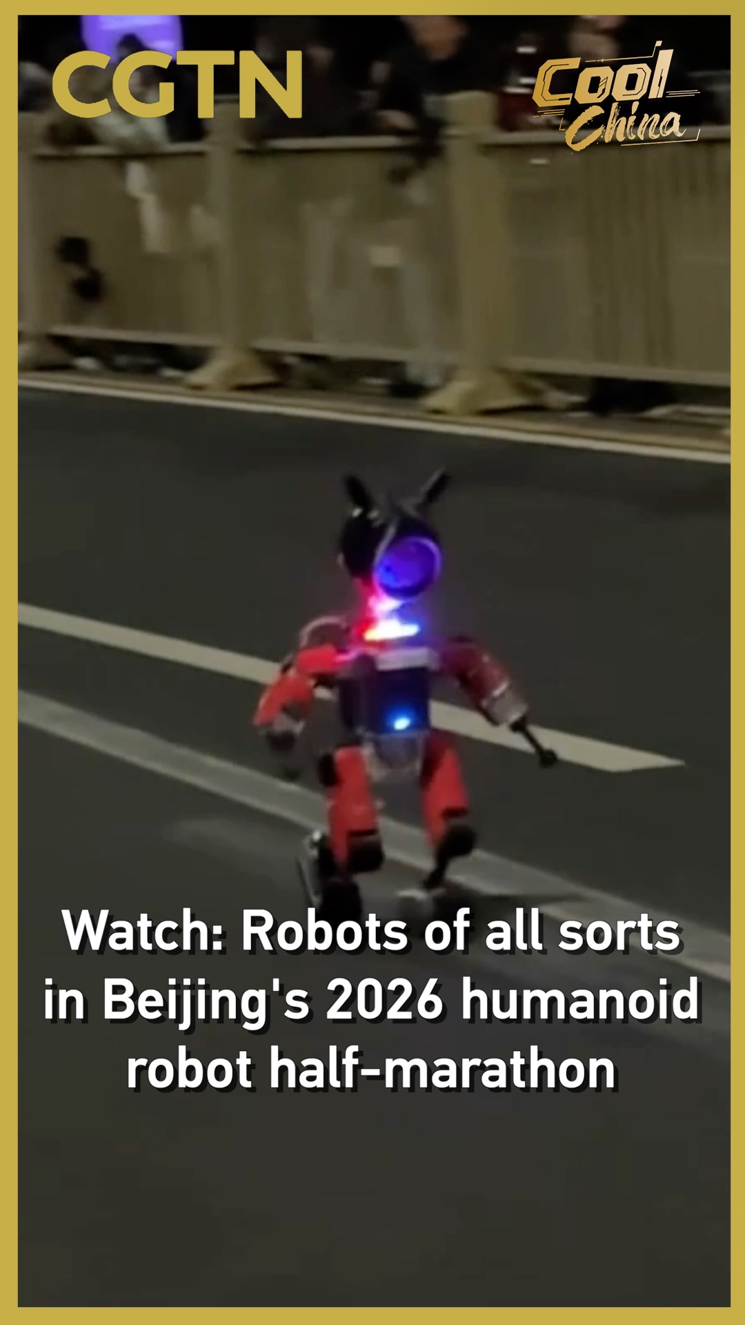 Watch: Robots of all sorts in Beijing's 2026 humanoid robot half-marathon
