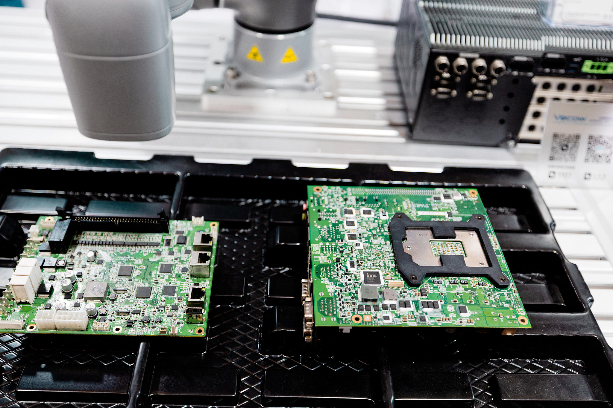 Printed Circuit Boards (PCBs) on display in SEMICON China, Shanghai, China, March 25, 2026. /VCG