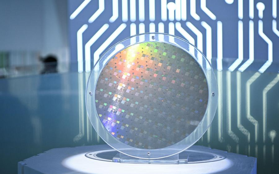 A wafer at CanSemi Technology Inc. in Guangzhou, Guangdong Province in south China, March 20, 2025. /Xinhua