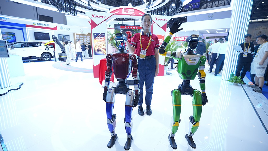 Robots on display at the 6th China International Consumer Products Expo, south China's Hainan Province, April 13, 2026. /VCG