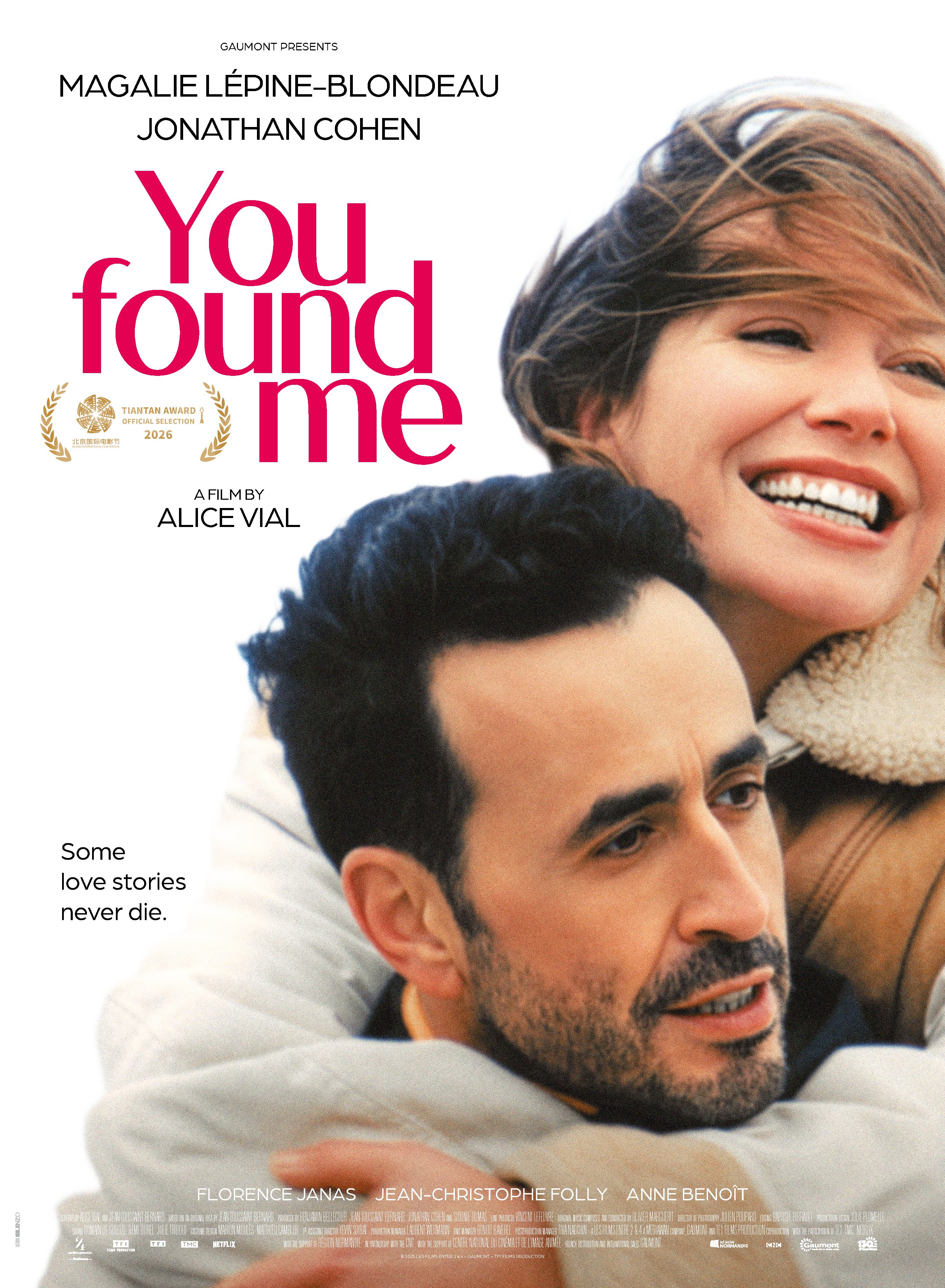A poster for You Found Me /16th Beijing International Film Festival