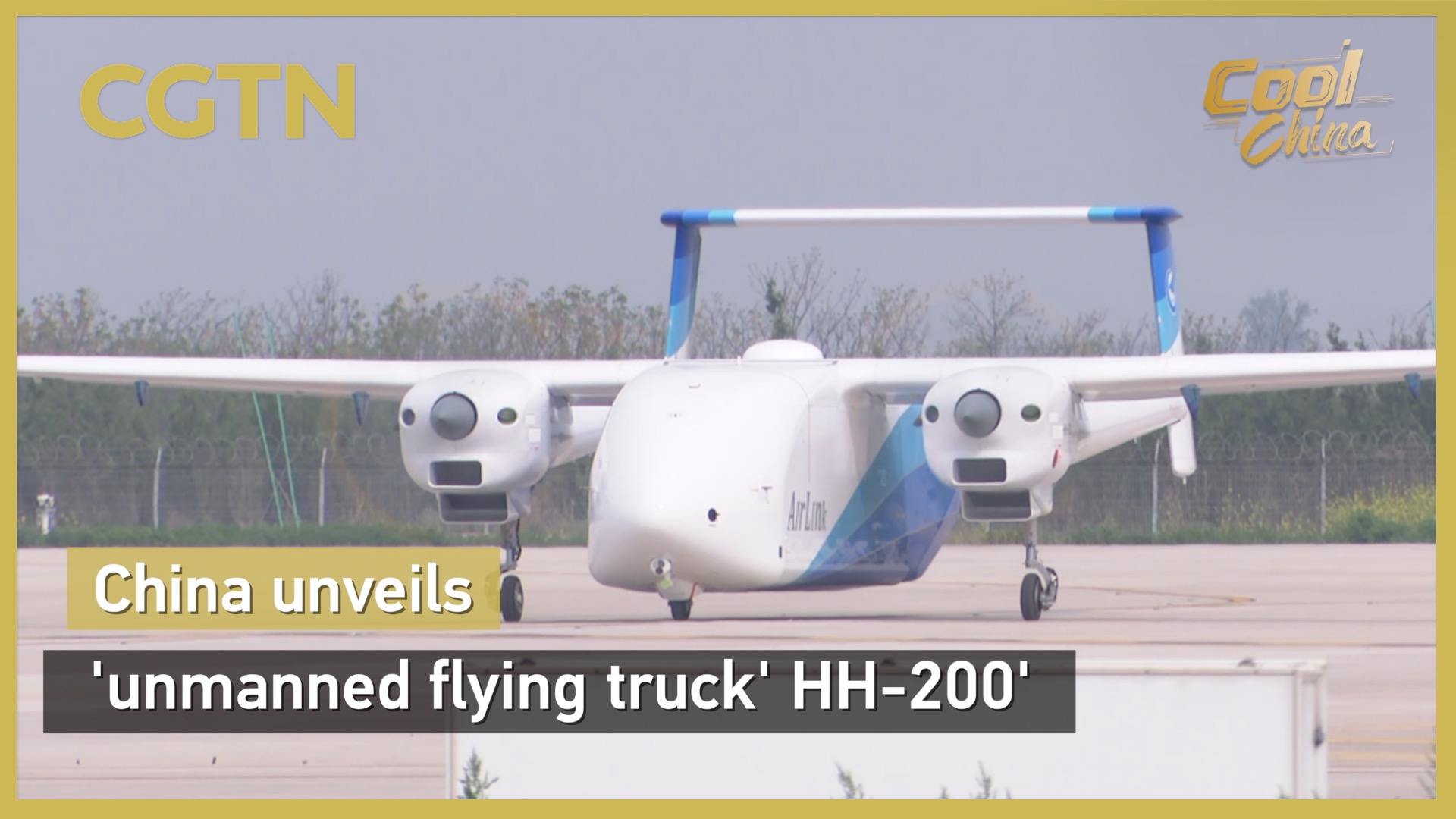 China unveils 'unmanned flying truck' HH-200'