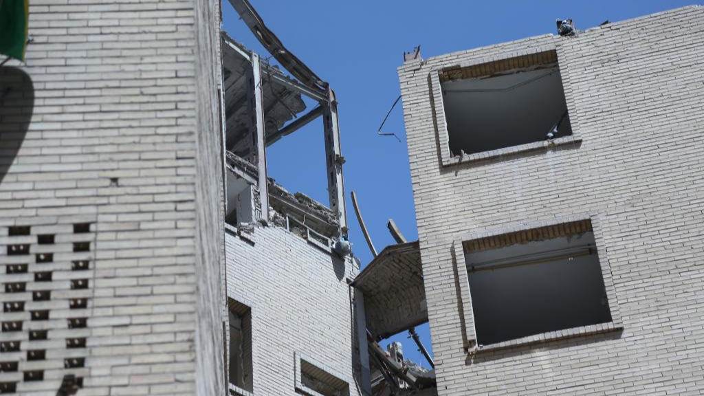 Buildings destroyed in US and Israeli strikes in Tehran, Iran, April 14, 2026. /Xinhua