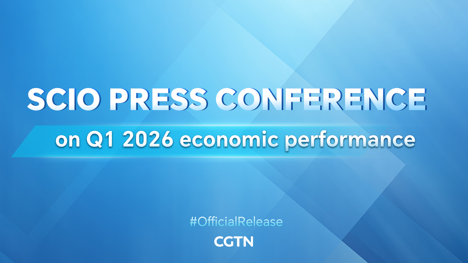Live: SCIO press conference on Q1 2026 economic performance