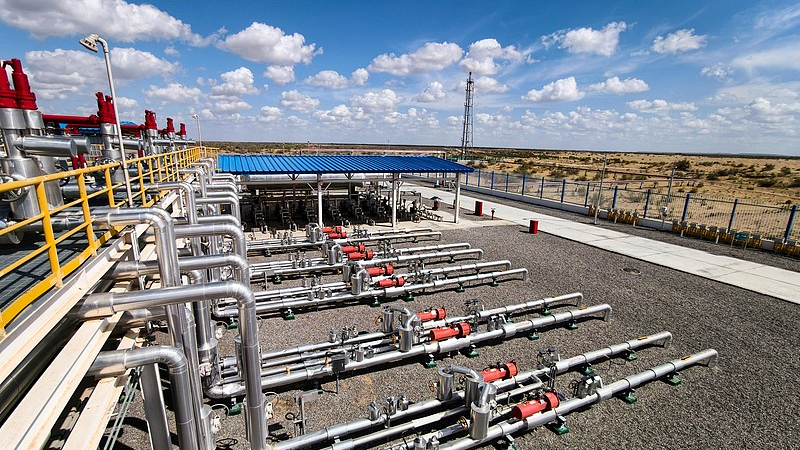 A natural gas production station operated by China National Petroleum Corporation in Turkmenistan, April 8, 2026. /VCG