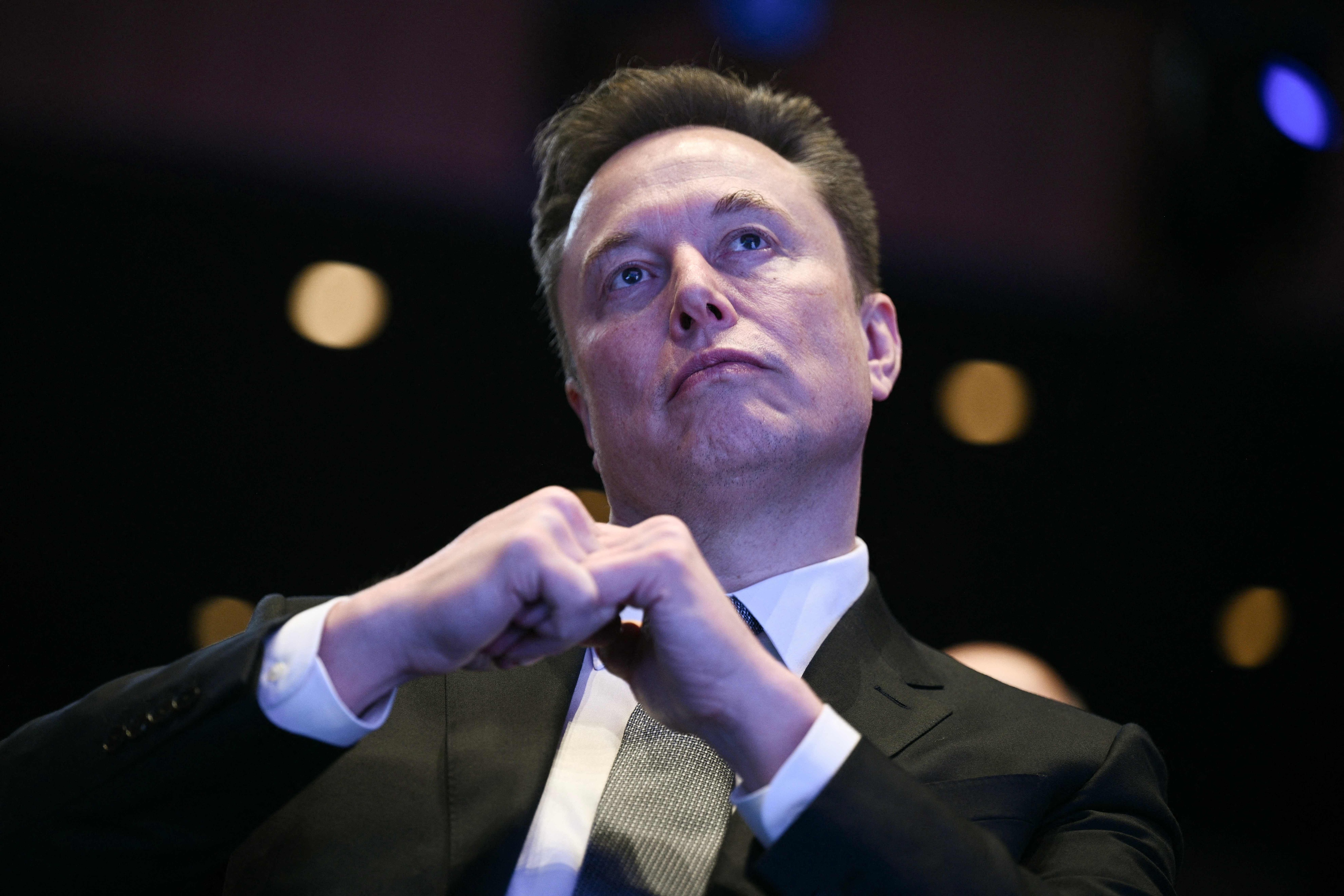 Elon Musk looks on as US President Donald Trump speaks at the US-Saudi Investment Forum at the John F. Kennedy Center for the Performing Arts in Washington, DC, on November 19, 2025. /VCG