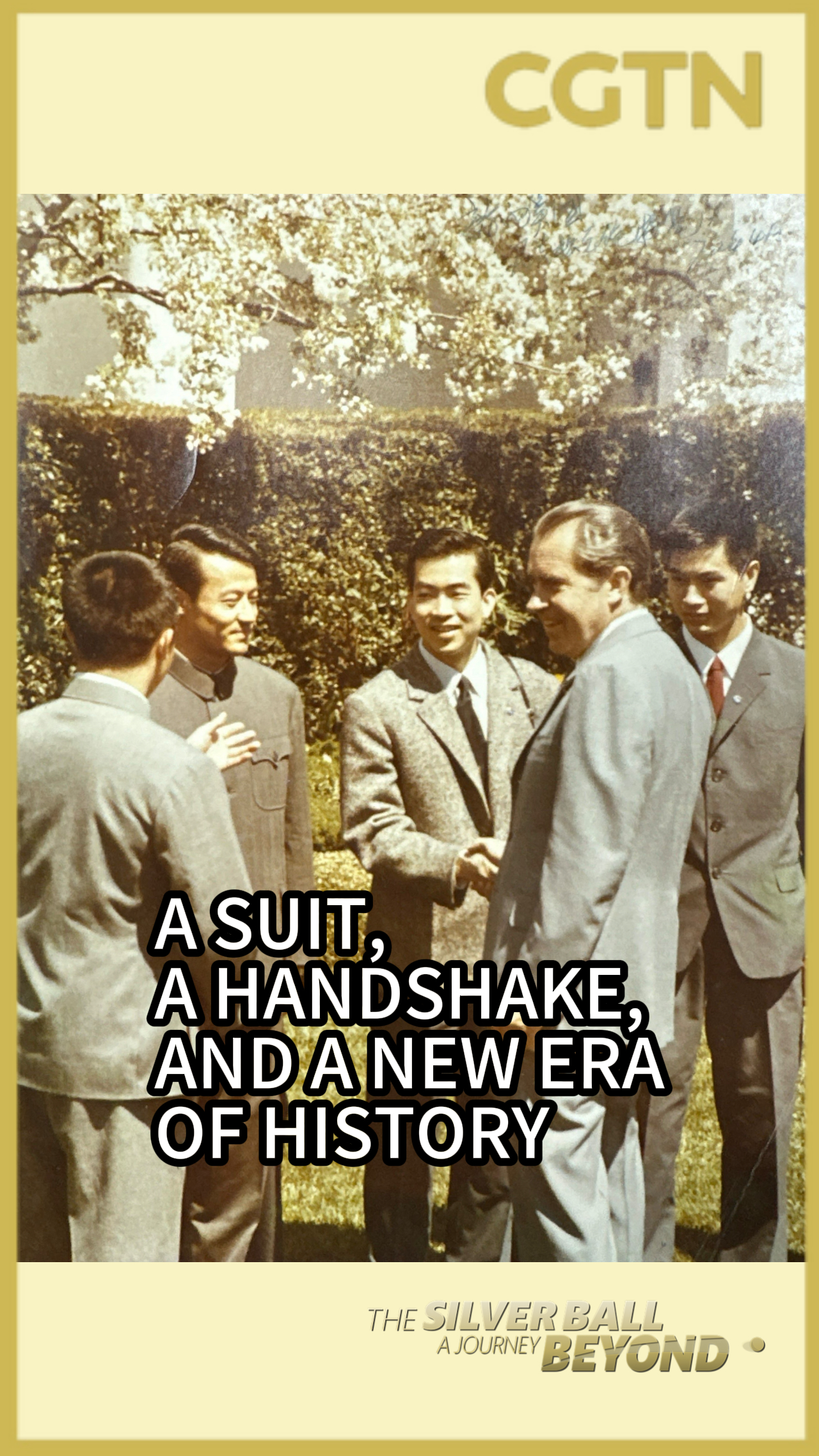 A suit, a handshake and a new era of history