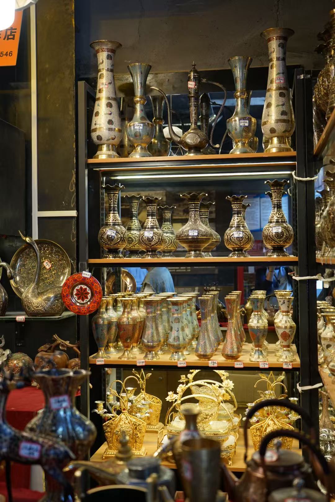 Intangible cultural items are seen at the ancient city of Kashi in northwest China's Xinjiang Uygur Autonomous Region on April 18, 2026. /CGTN