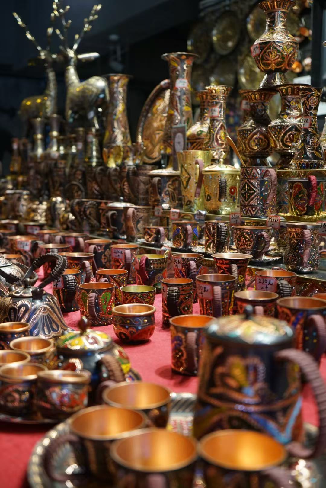 Intangible cultural items are seen at the ancient city of Kashi in northwest China's Xinjiang Uygur Autonomous Region on April 18, 2026. /CGTN
