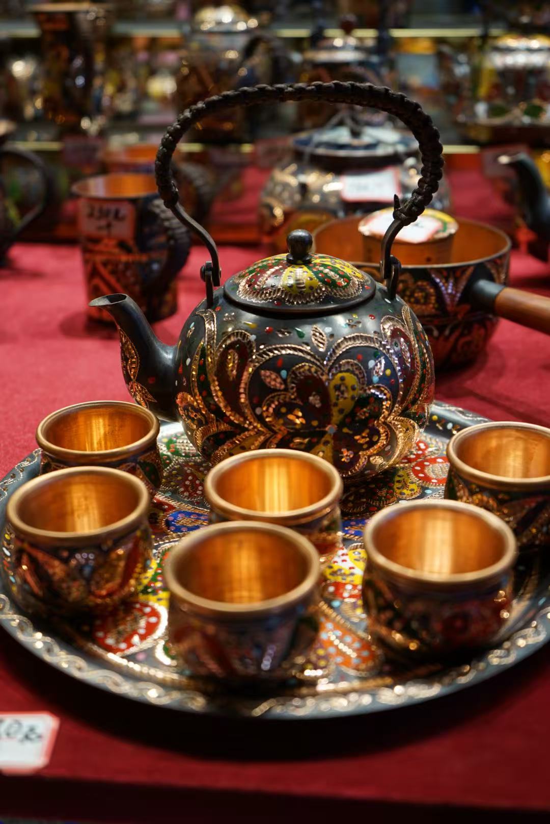 Intangible cultural items are seen at the ancient city of Kashi in northwest China's Xinjiang Uygur Autonomous Region on April 18, 2026. /CGTN