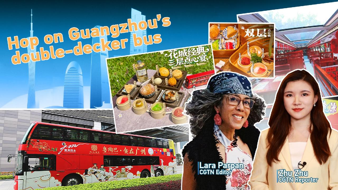 Live: Hop on Guangzhou's double-decker bus for Lingnan culture