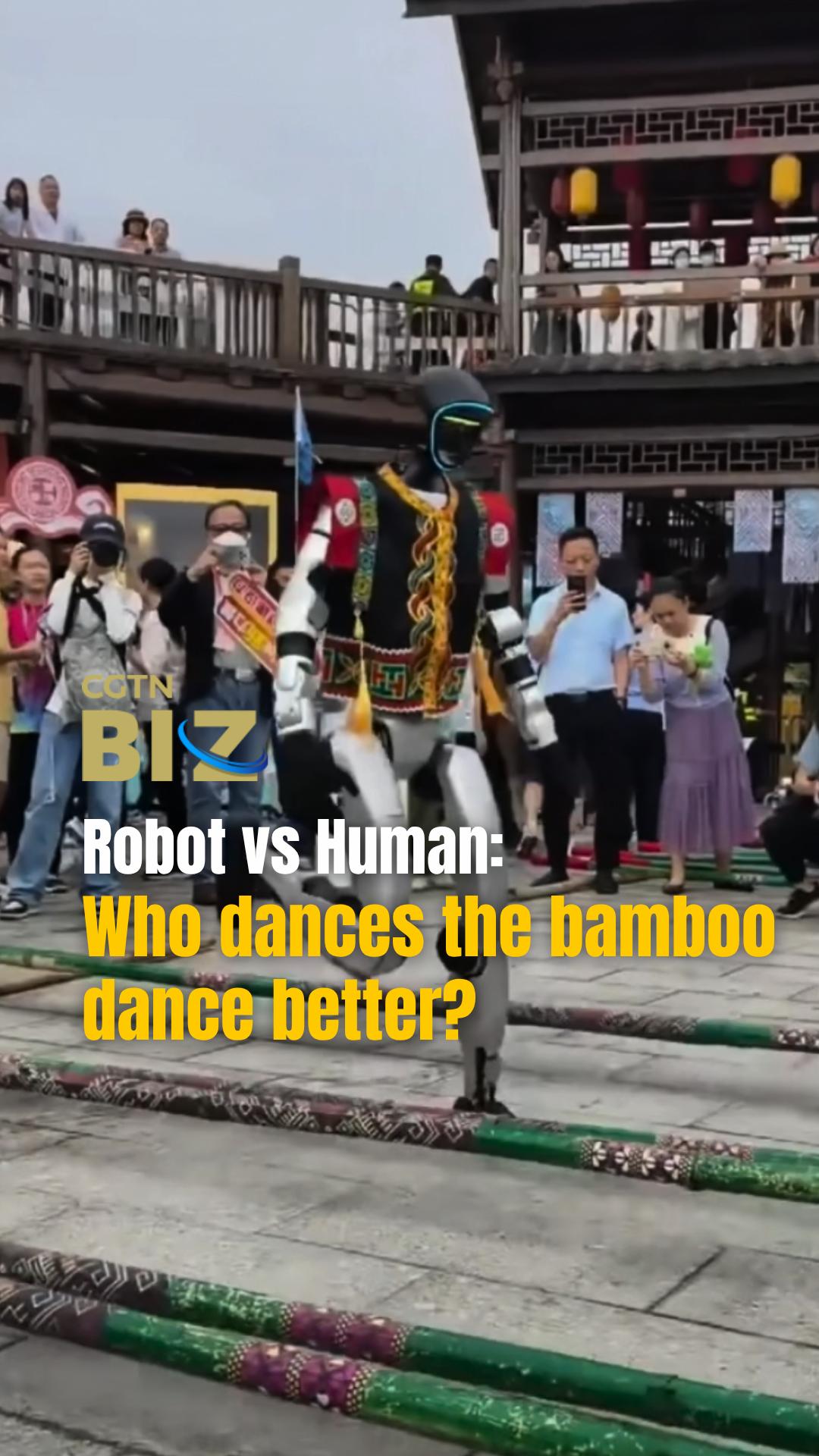 Robot vs Human: Who dances the bamboo dance better?