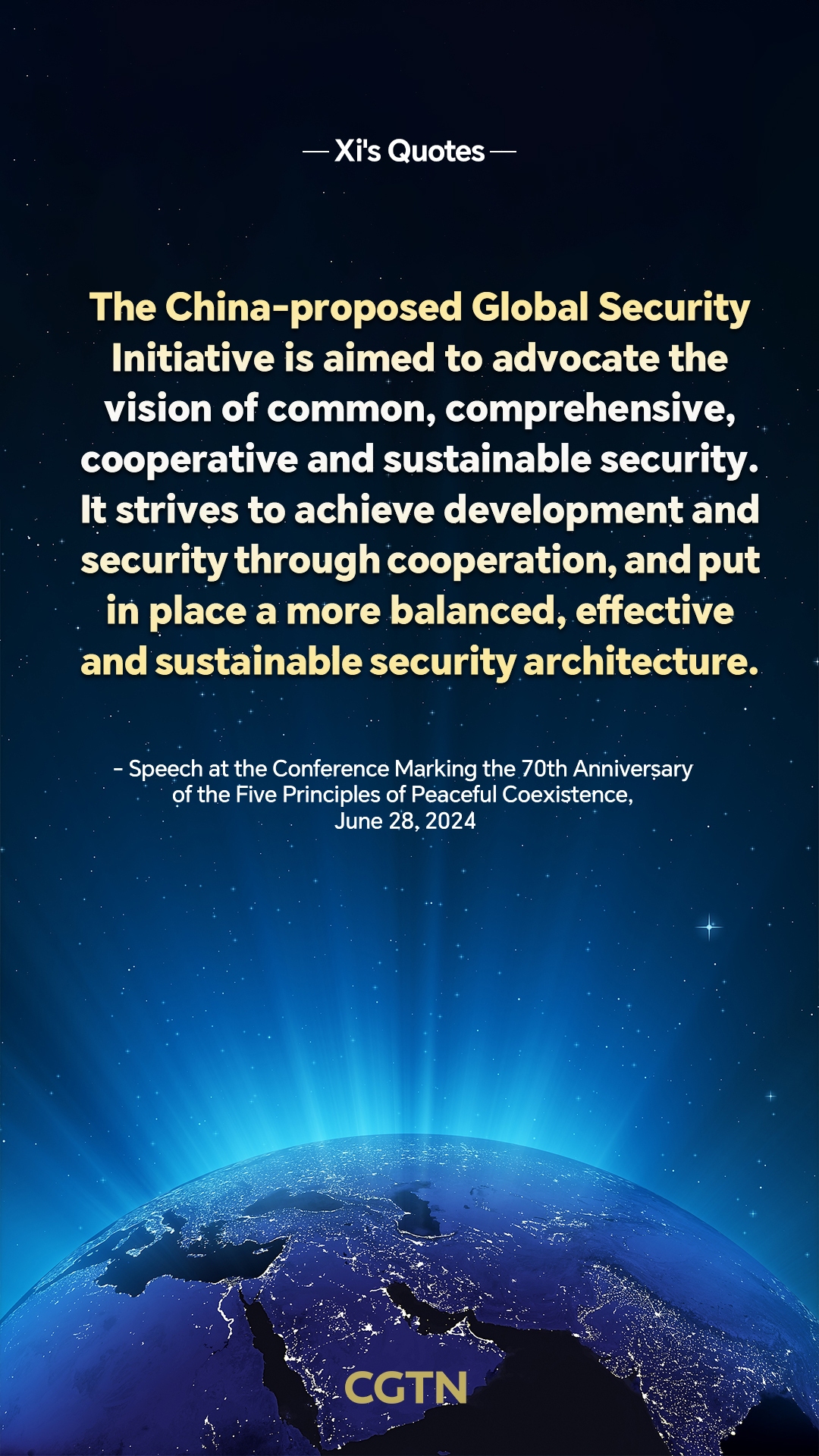 Xi Jinping's key quotes on Global Security Initiative