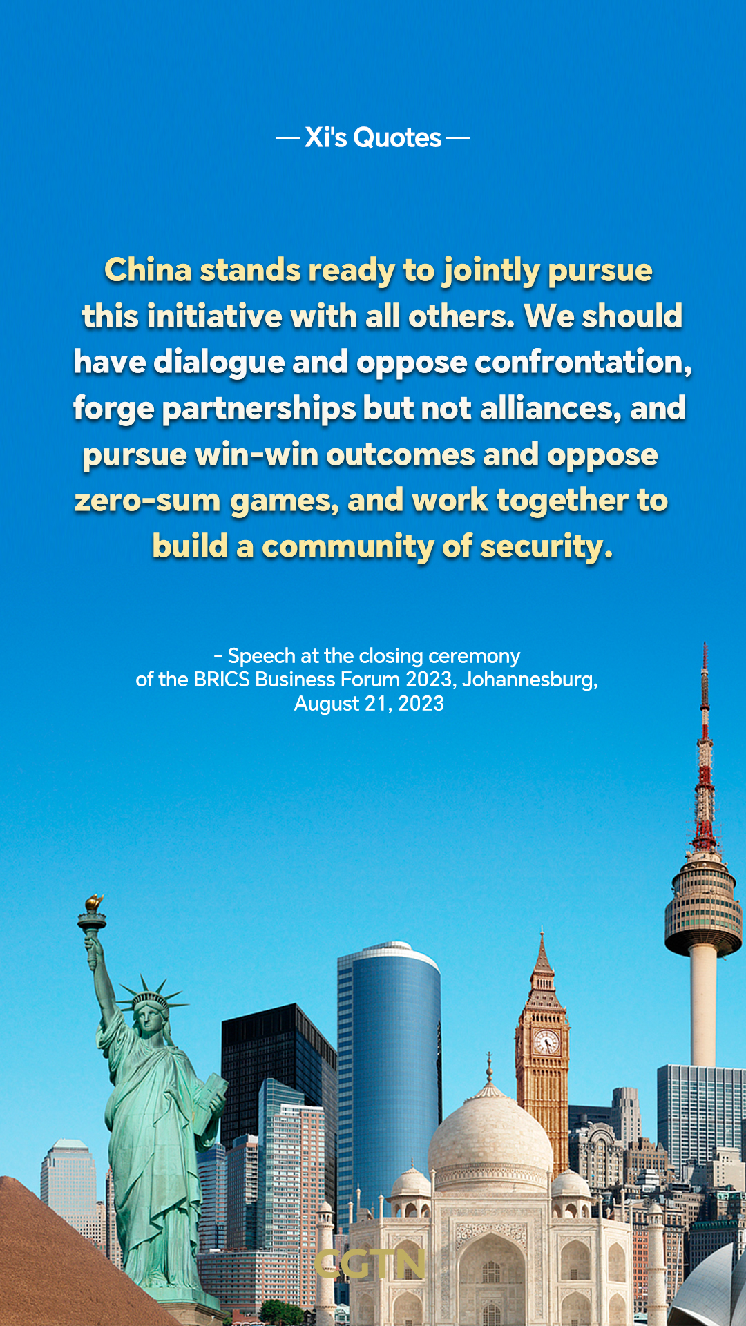 Xi Jinping's key quotes on Global Security Initiative