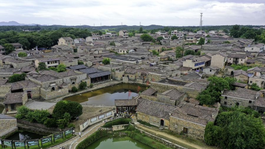 A view of Zhuqiao Village in Jinxi County of Fuzhou, east China's Jiangxi Province, July 9, 2025. /Xinhua