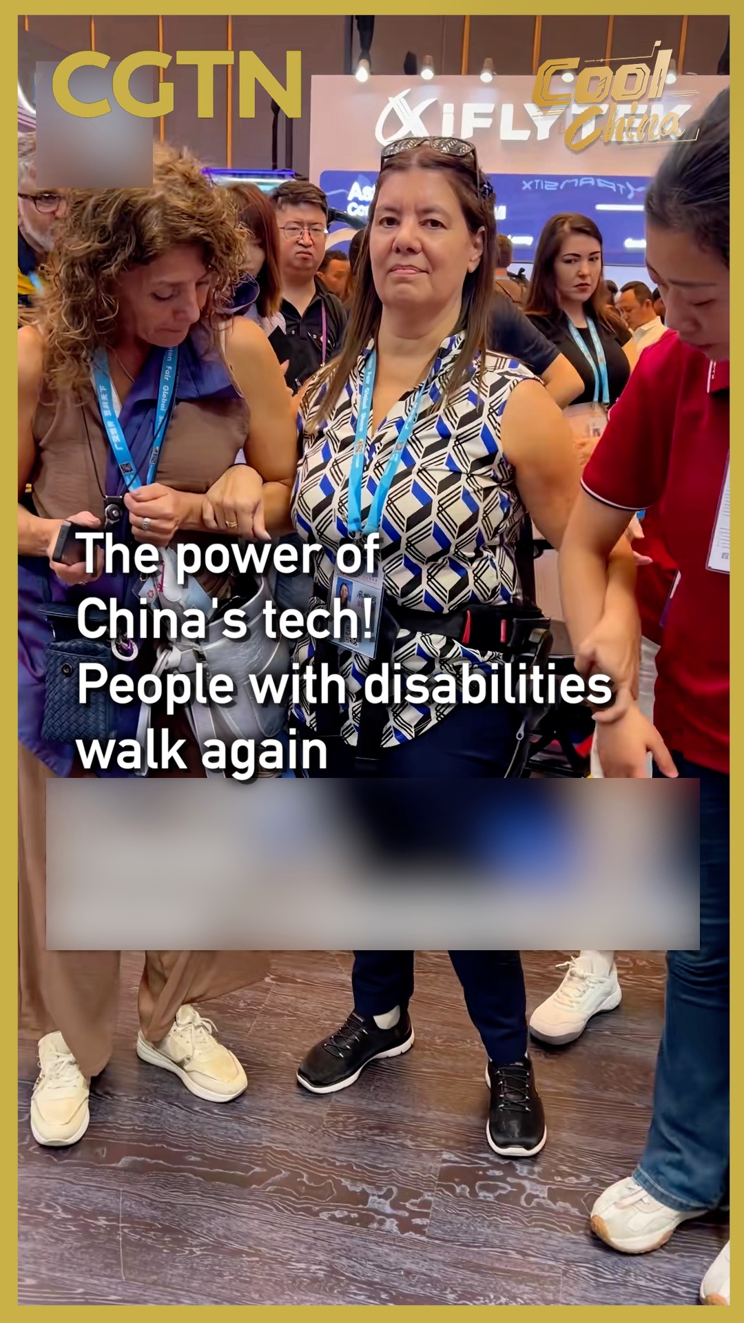 The power of China's tech! People with disabilities walk again