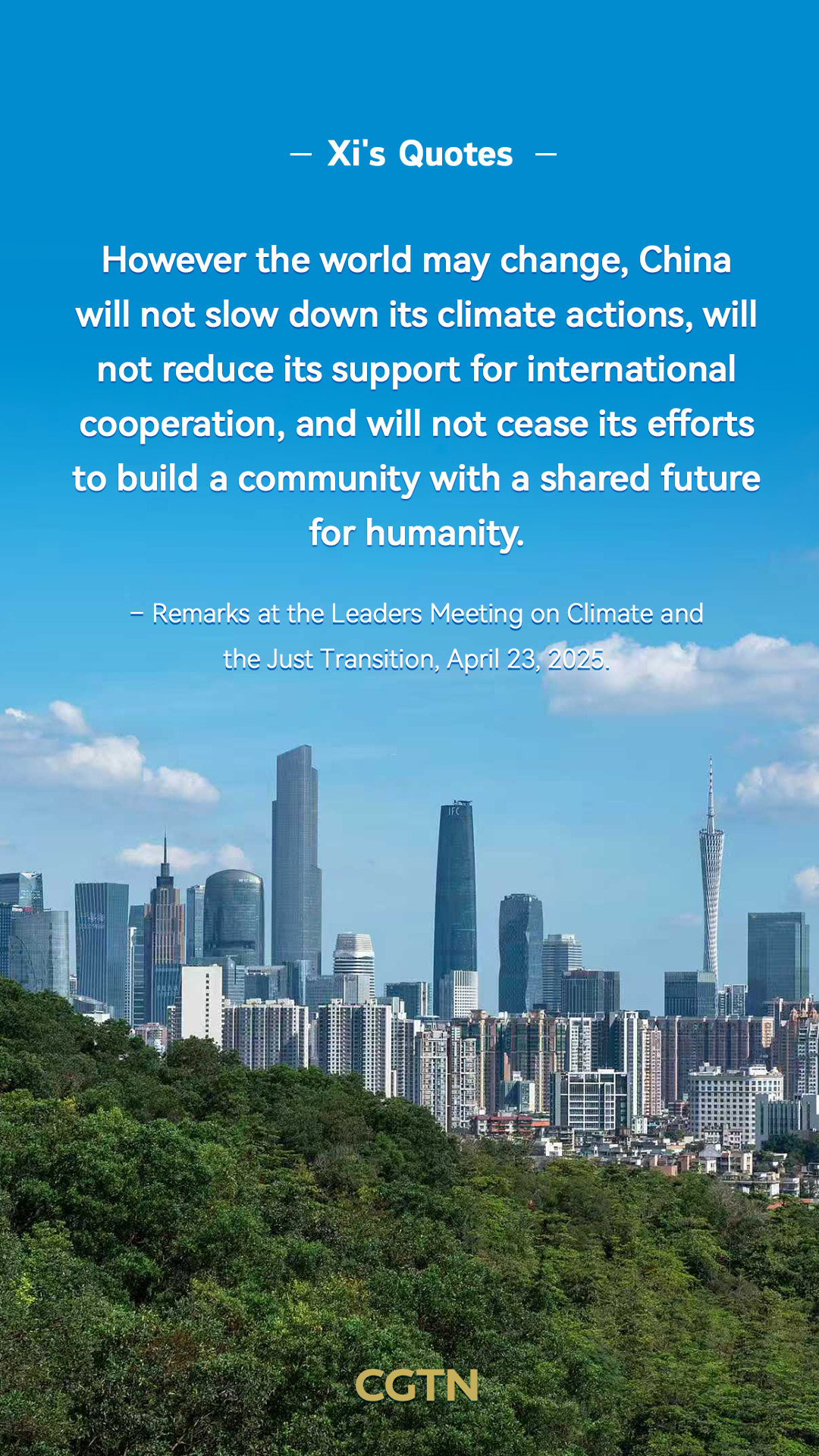 Xi Jinping's key quotes on promoting harmony between humanity and nature