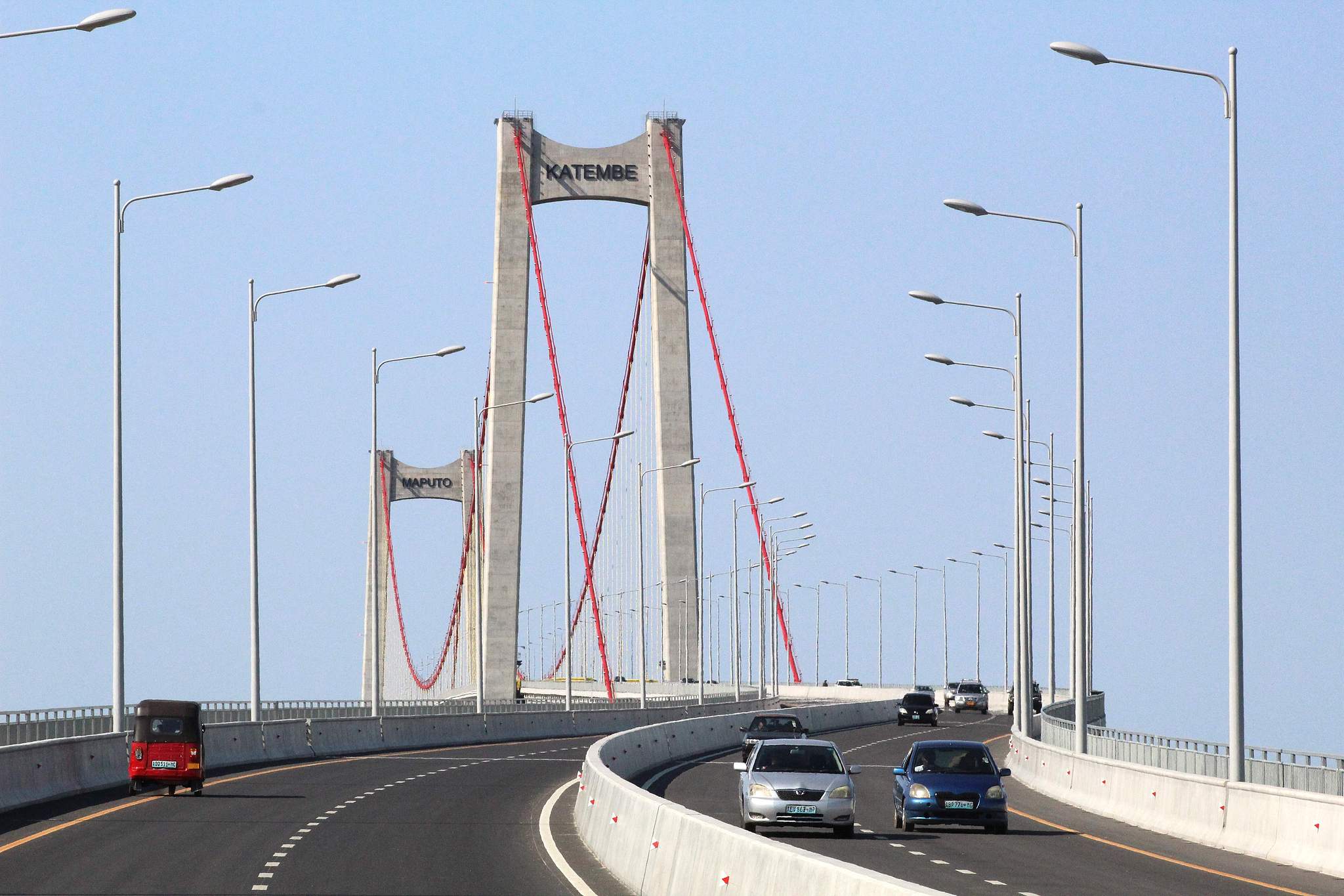 A file photo of the Maputo-Katembe bridge, a key Chinese-built infrastructure project in Mozambique. /VCG
