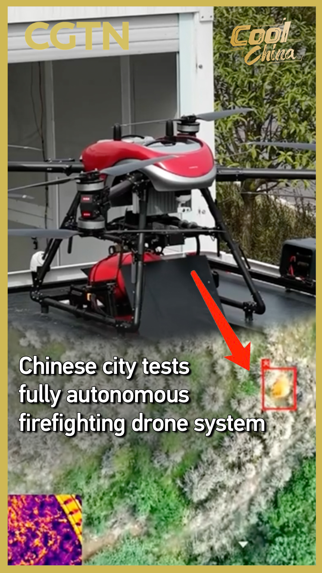 Chinese city tests fully autonomous firefighting drone system