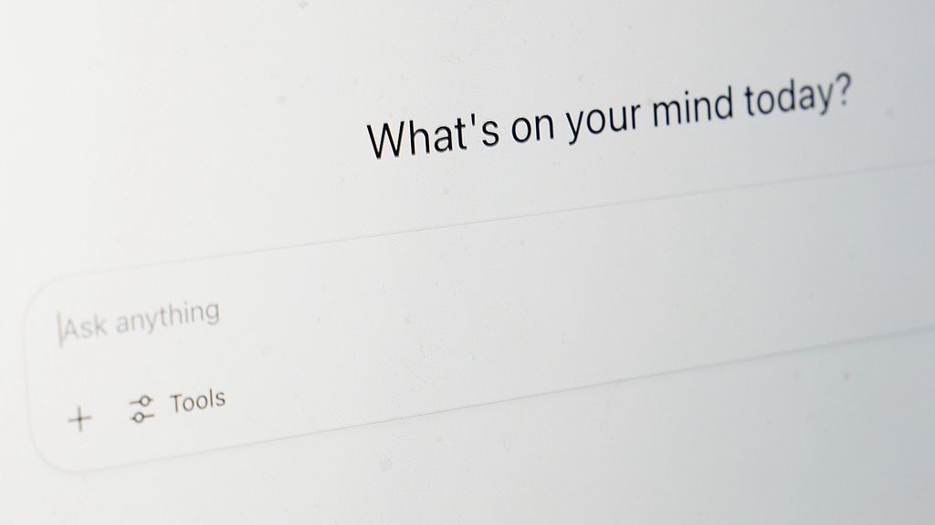 ChatGPT's landing page on a computer screen in Chicago, the US, August 4, 2025. /VCG