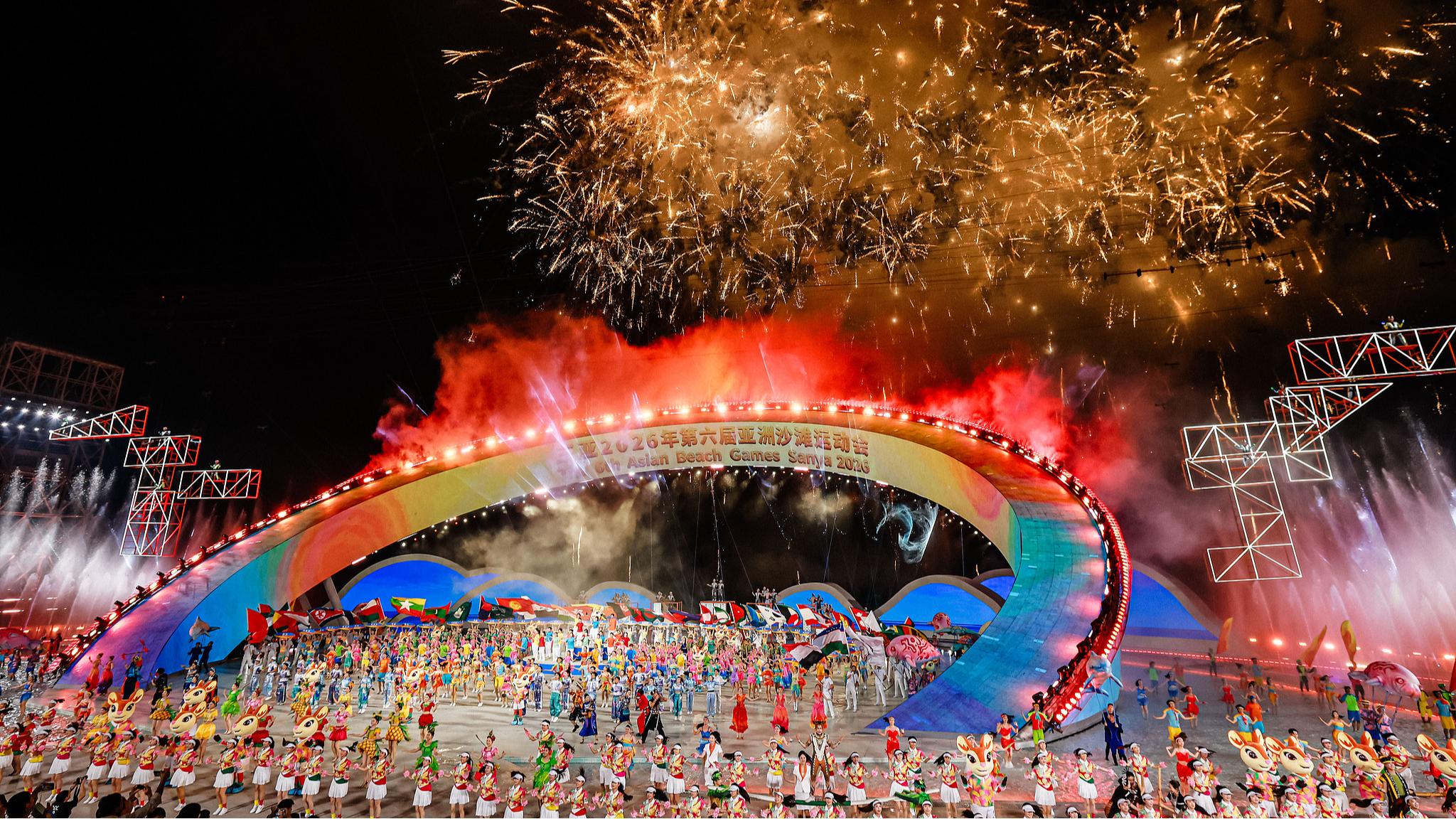 Sanya opens sixth Asian Beach Games with coastal-themed ceremony