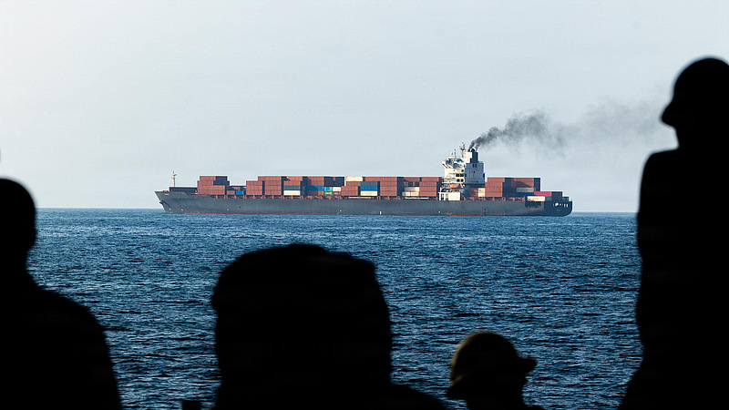 In this handout photo provided by US Central Command, US forces patrol the Arabian Sea, April 20, 2026, after firing upon the Iranian-flagged vessel that the US accused of attempting to violate the US naval blockade of Iranian ports near the Strait of Hormuz. /VCG