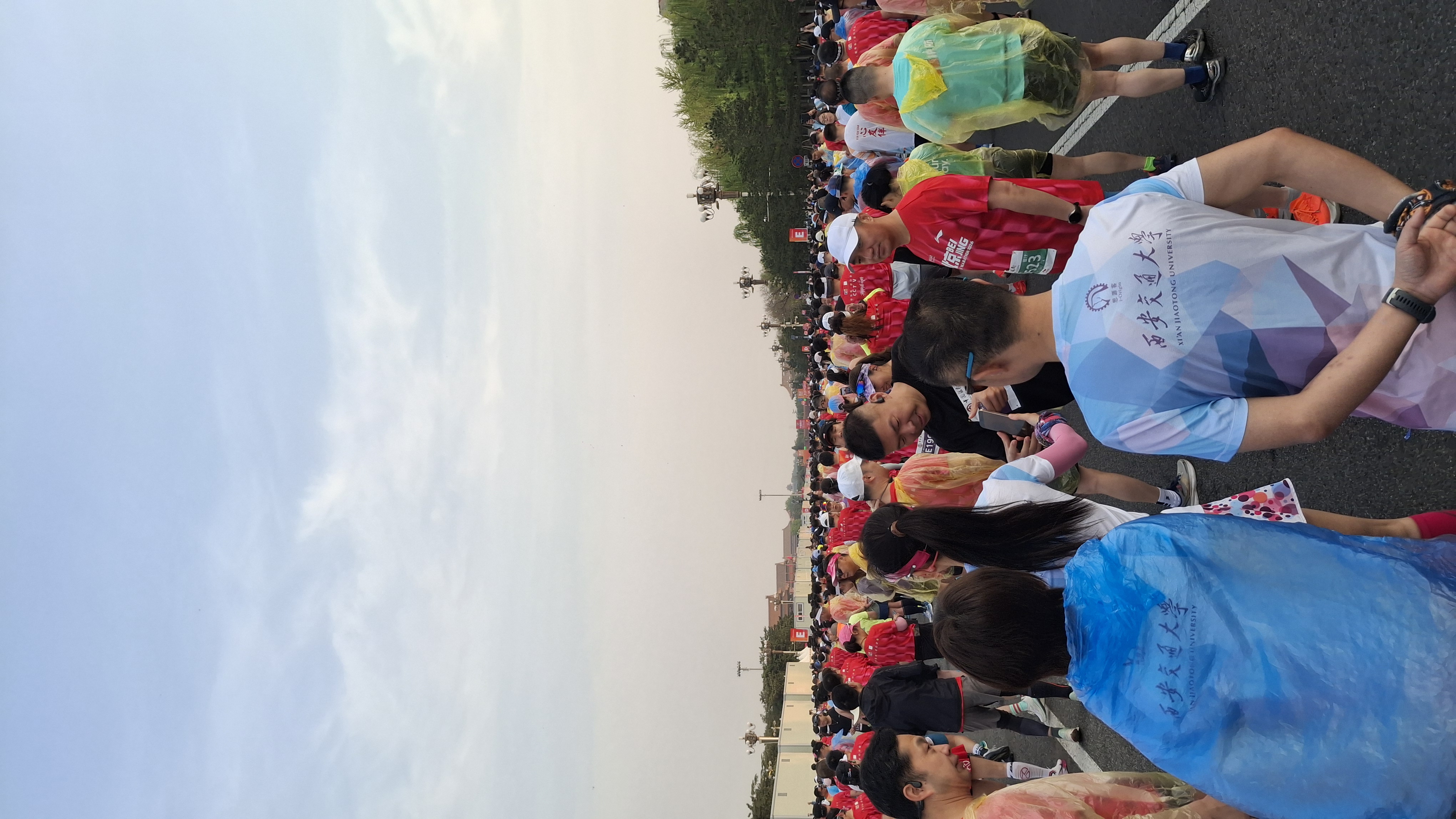 Thousands gather at the historic Tiananmen Square for the start of the 2026 Beijing Half Marathon, April 12, 2026. /Denique Daniëls