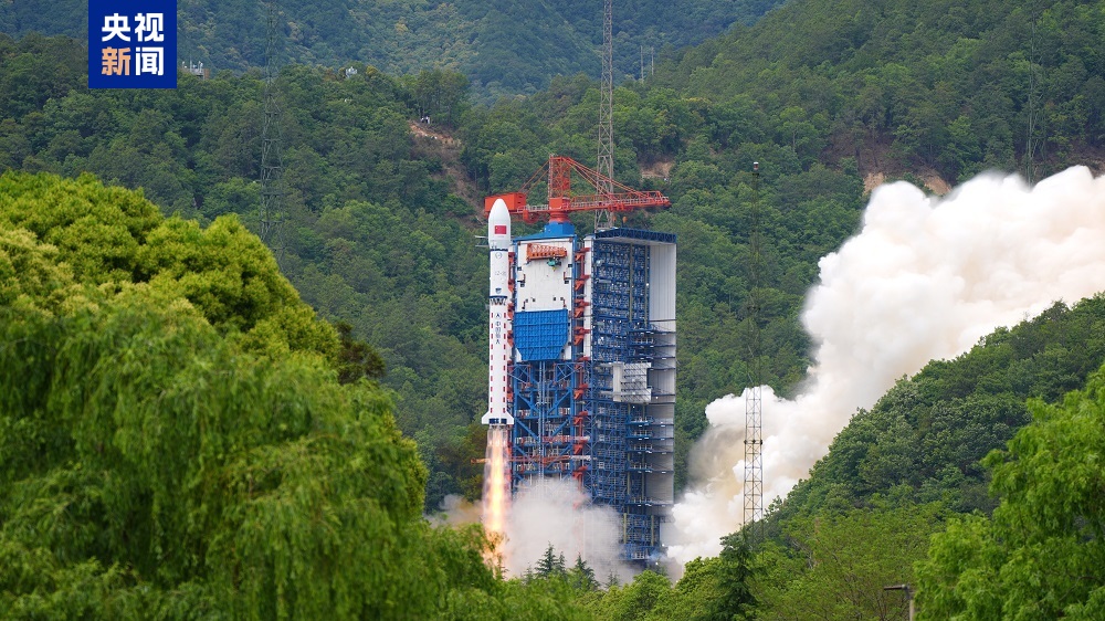 China launches a satellite internet technology test satellite from the Xichang Satellite Launch Center in southwest China's Sichuan Province, April 24, 2026. /CMG