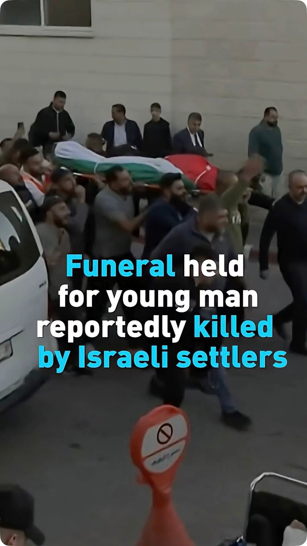 Funeral held for young man reportedly killed by Israeli settlers