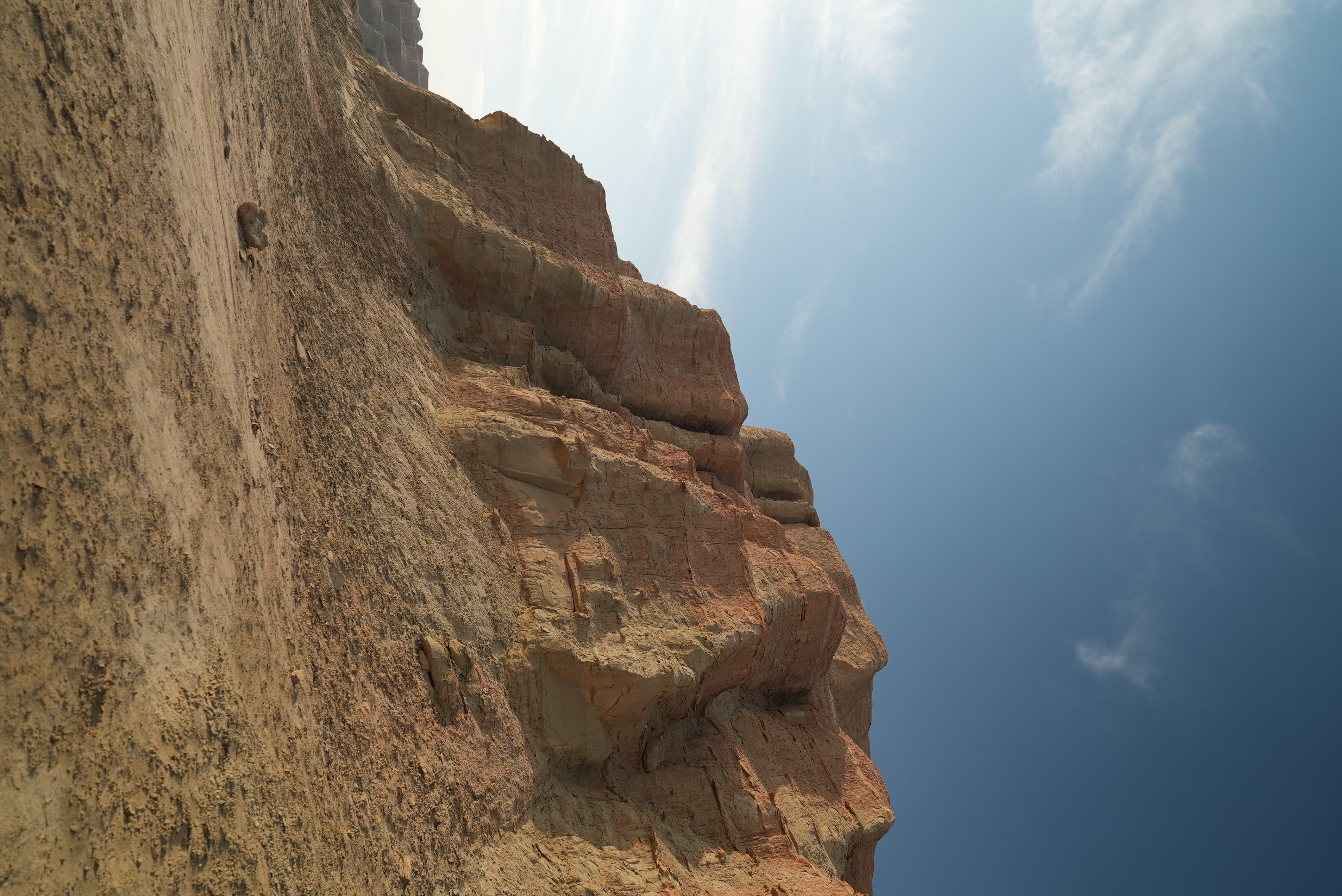 Wind-sculpted rocks of Urho Ghost City in Xinjiang /CGTN