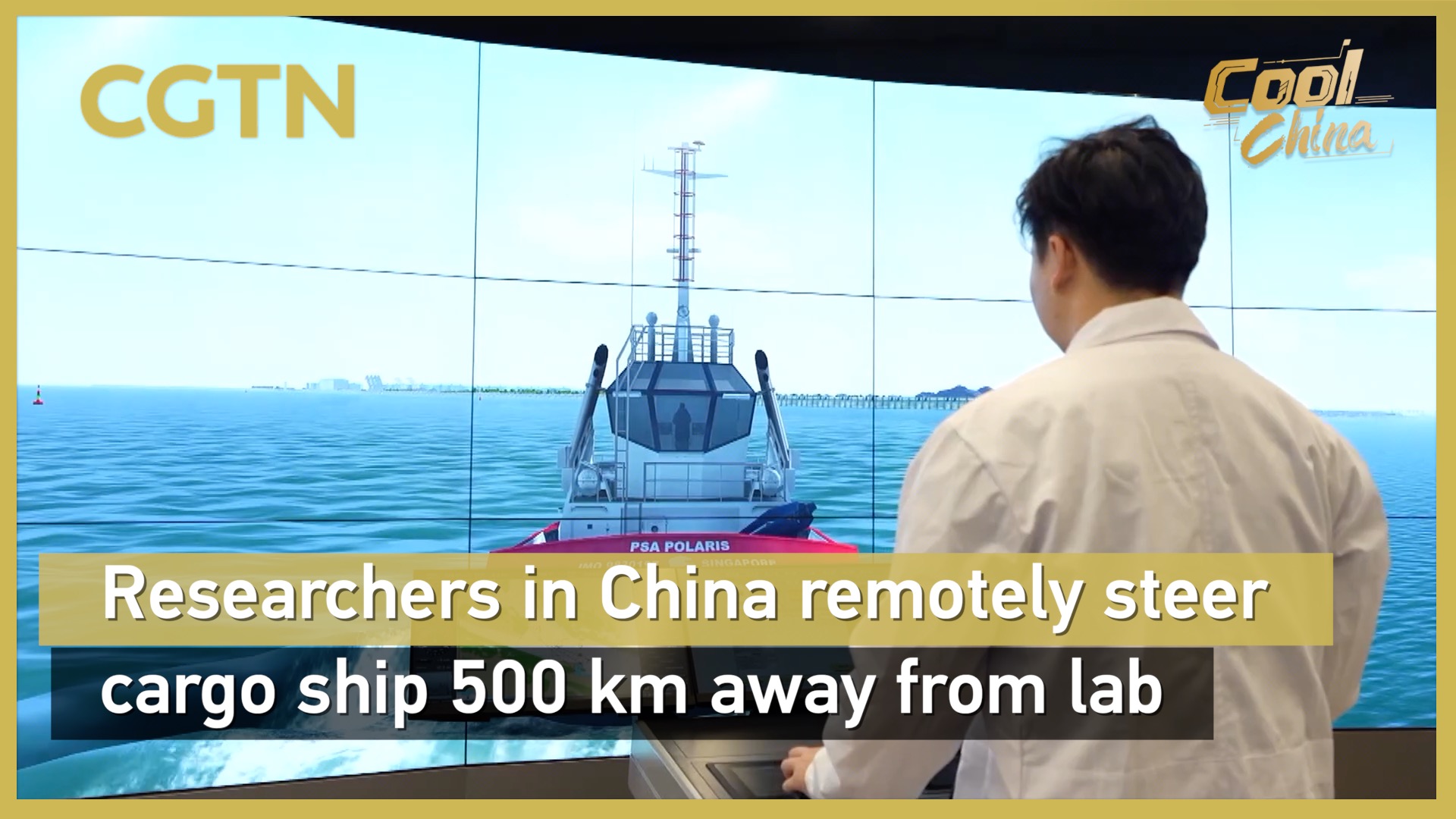 Researchers in China remotely steer cargo ship 500 km away from lab