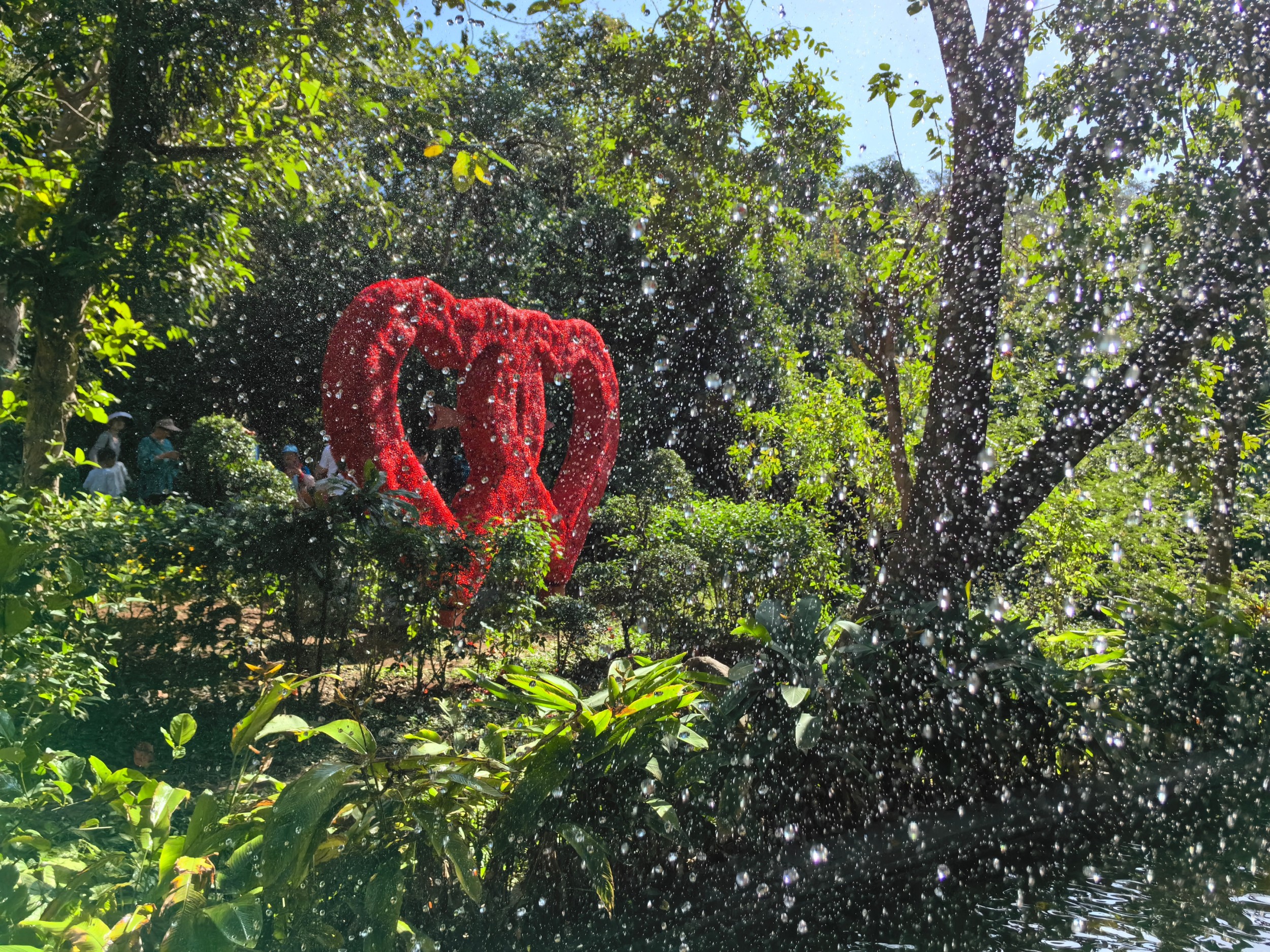 A view of Yalong Bay Tropical Paradise Forest Park is seen in Sanya, south China's Hainan Province, in January 2024. /CGTN
