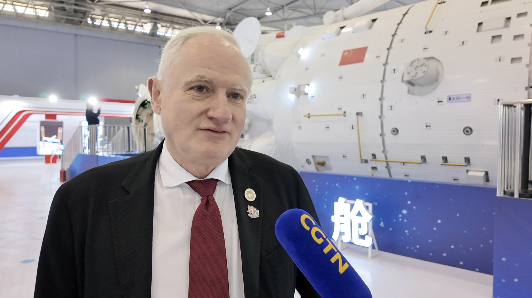 Christian Feichtinger, executive director of the International Astronautical Federation, spoke to CGTN, April 24, 2026. /CGTN