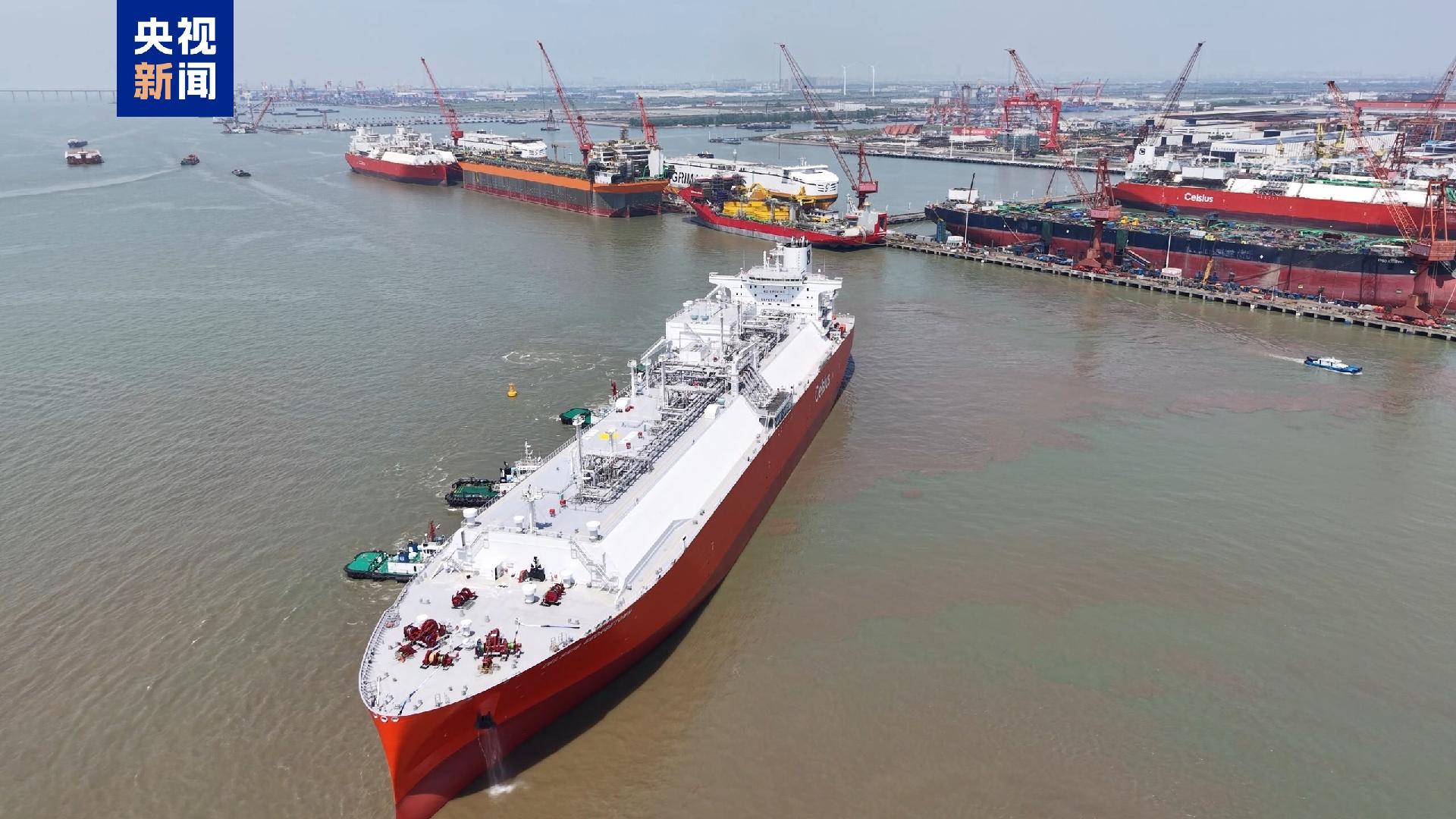China delivers largest domestically built LNG carrier - CGTN