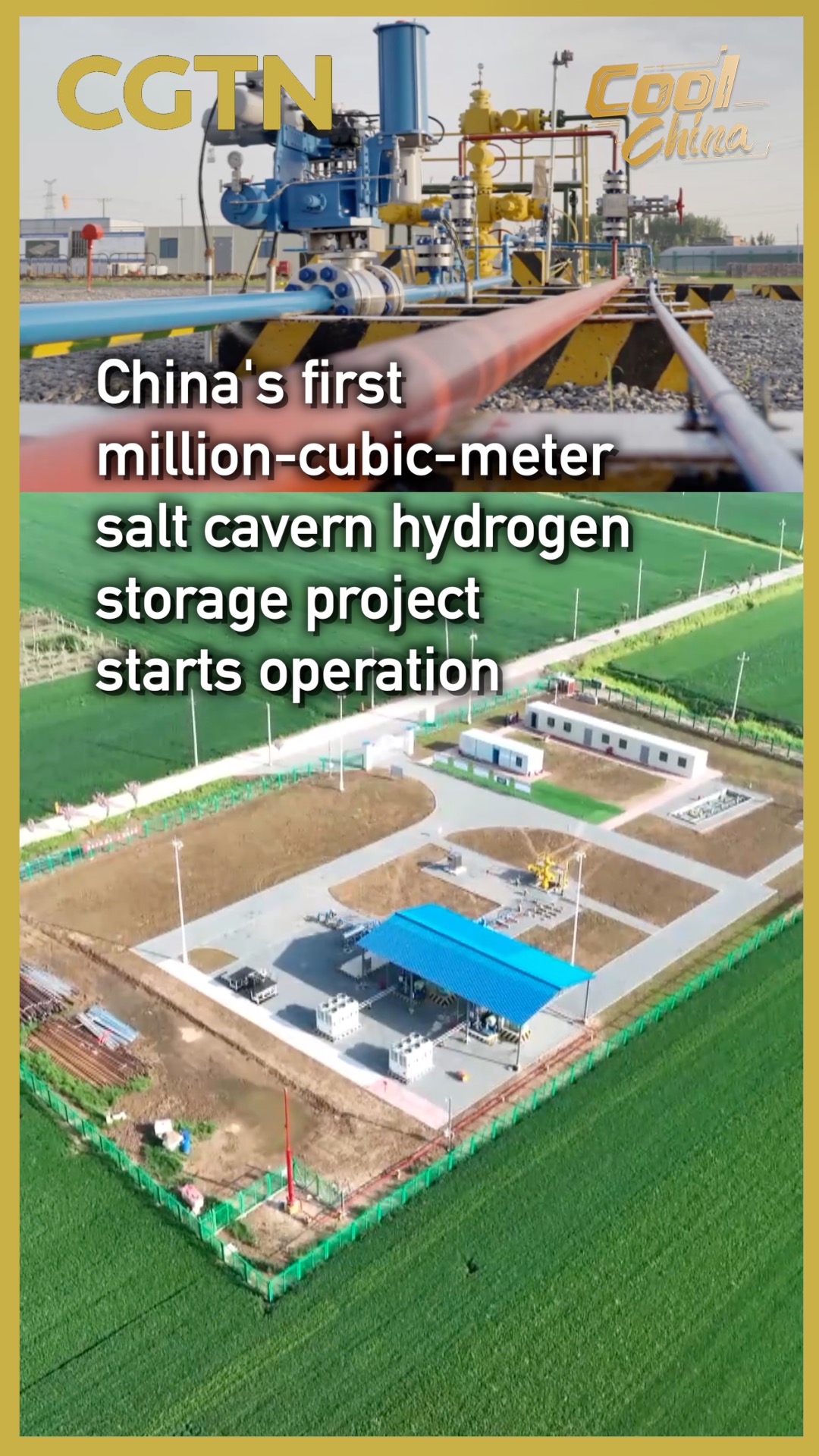 China's first million-cubic-meter salt-cavern hydrogen storage project starts operation