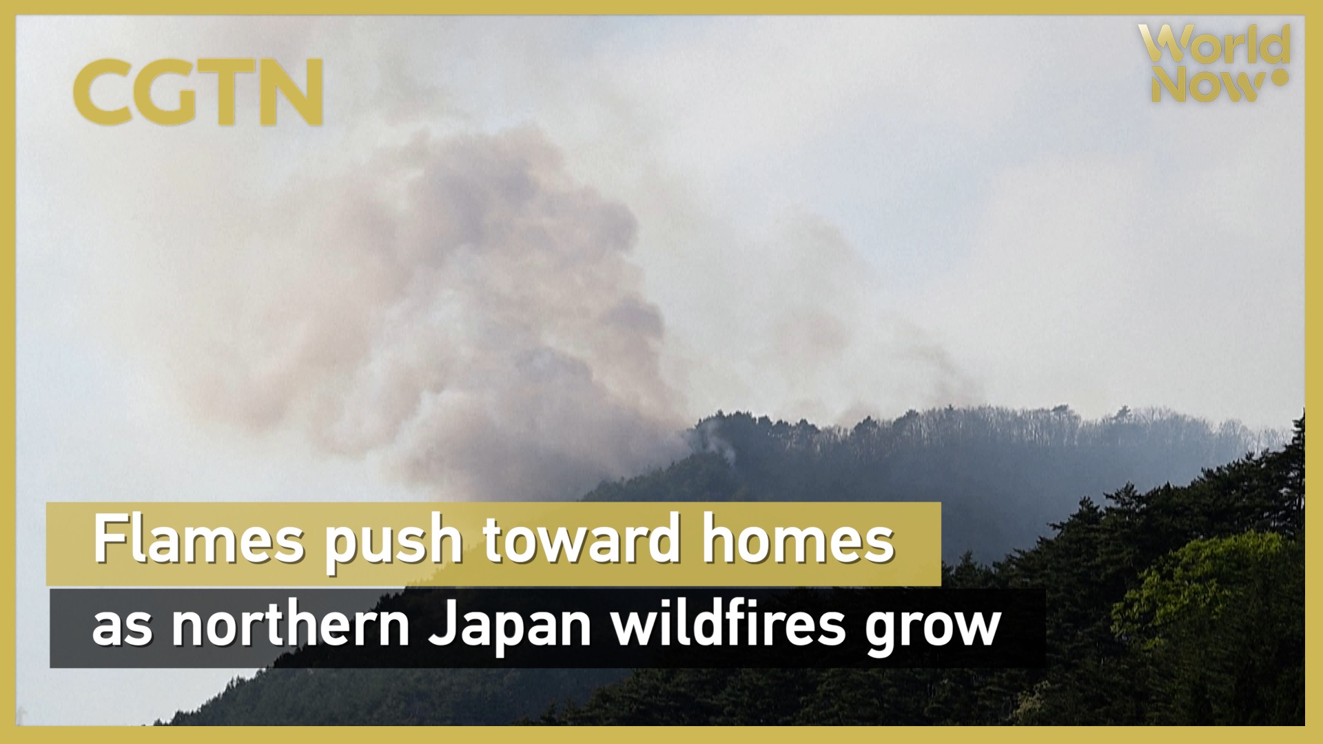 Flames push toward homes as northern Japan wildfires grow