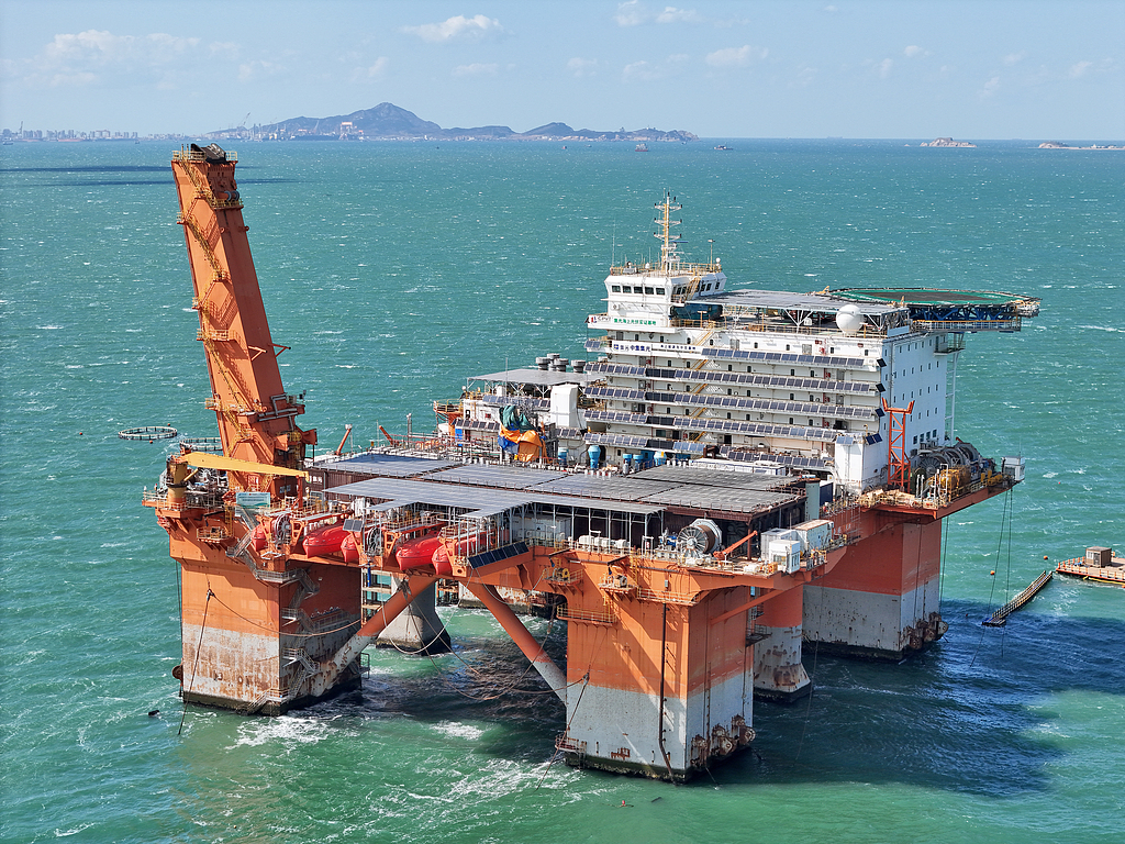 China's first integrated marine hydrogen-ammonia-methanol project, Yantai, east China's Shandong Province, March 29, 2025. /VCG