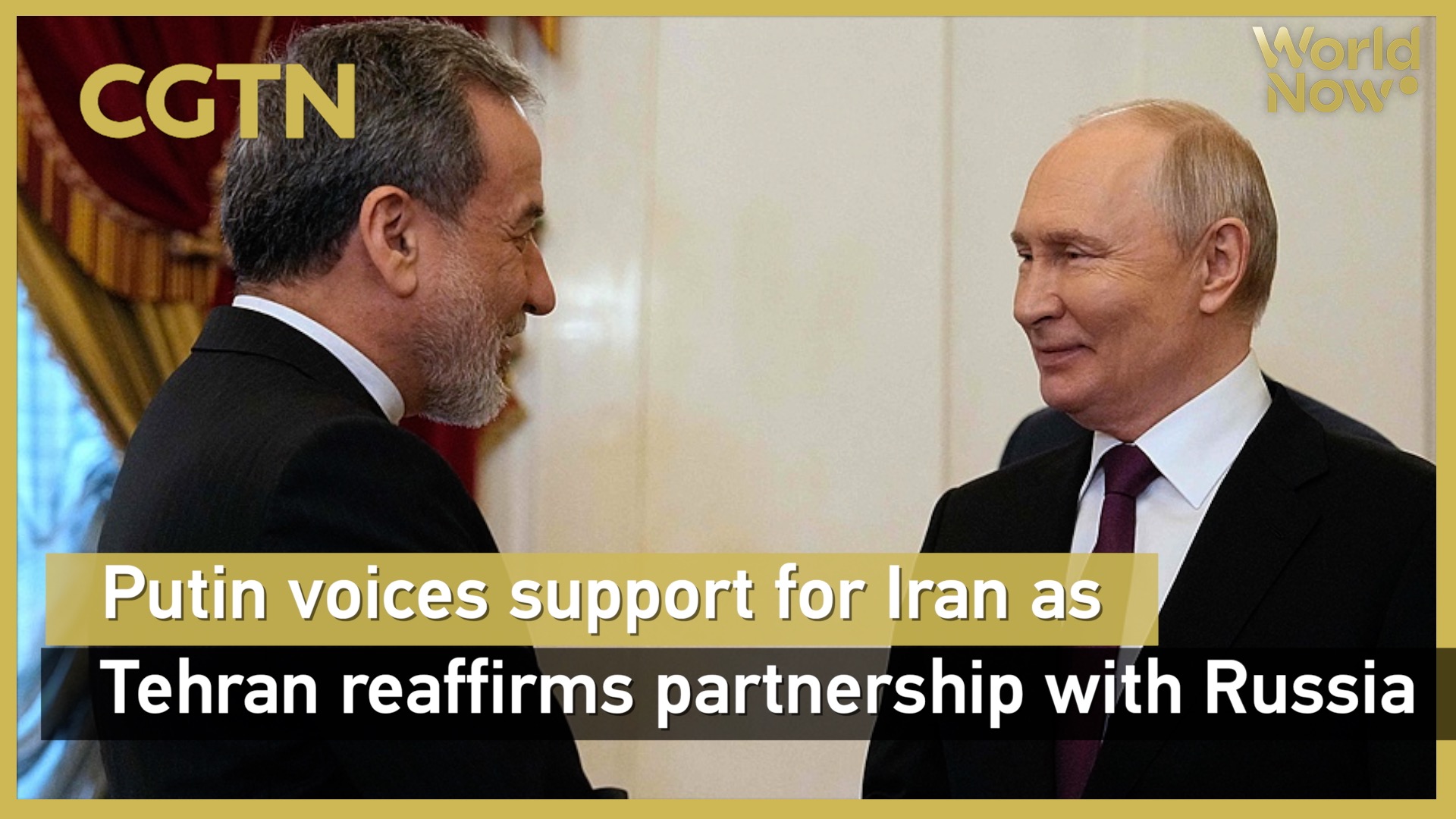 Putin voices support for Iran
