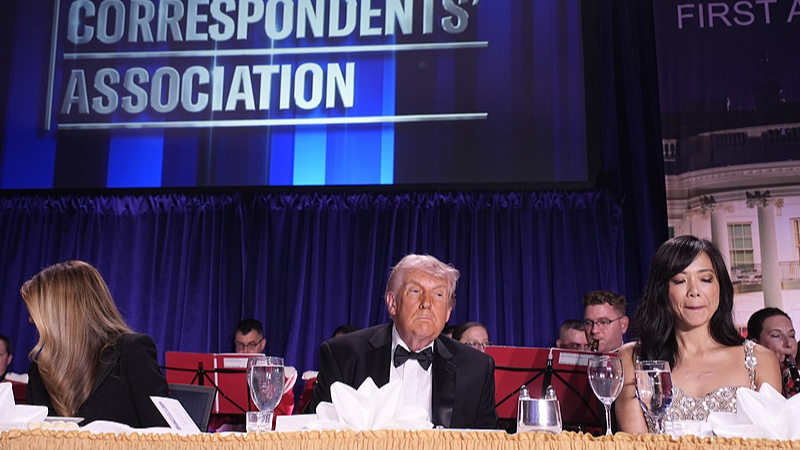 US President Donald Trump participates in the White House Correspondents' Association Dinner at the Washington Hilton Hotel in Washington, DC, April 25, 2026. /CFP