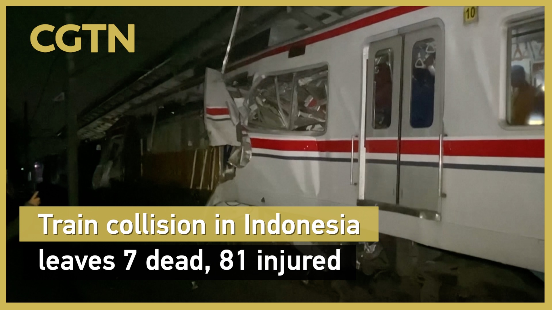 Train collision in Indonesia leaves 7 dead, 81 injured
