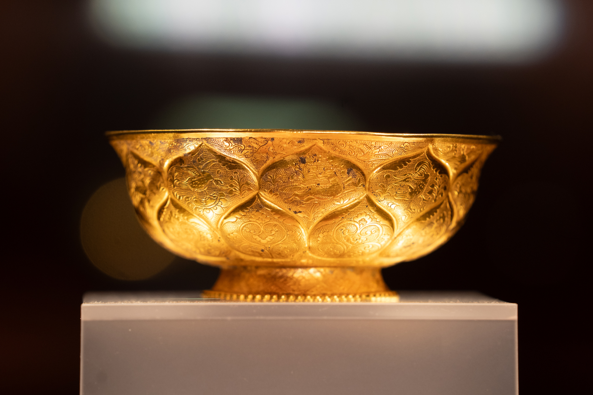 A Tang blessing in golden bowls