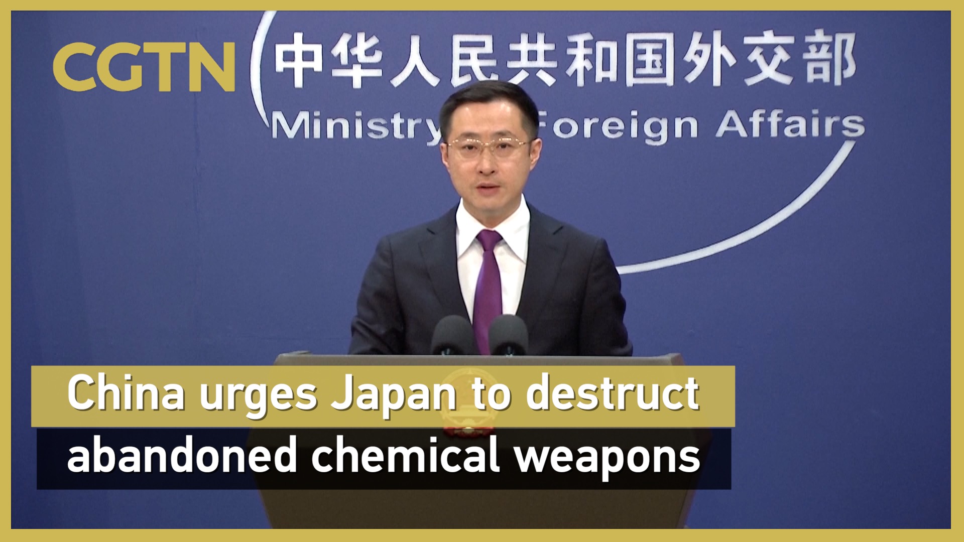 China urges Japan to destruct abandoned chemical weapons