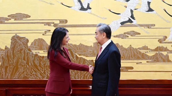 Chinese Foreign Minister Wang Yi meets with the President of the 80th Session of the United Nations General Assembly, Annalena Baerbock in Beijing, China, April 29, 2026. /Chinese Foreign Ministry