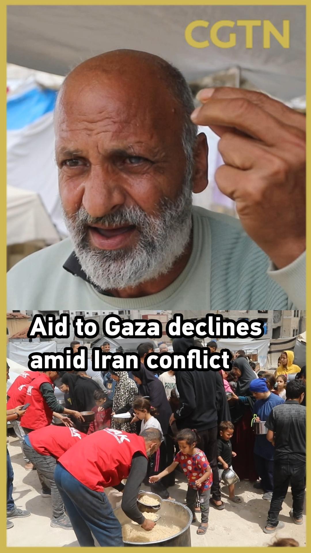 Aid to Gaza declines amid Iran conflict