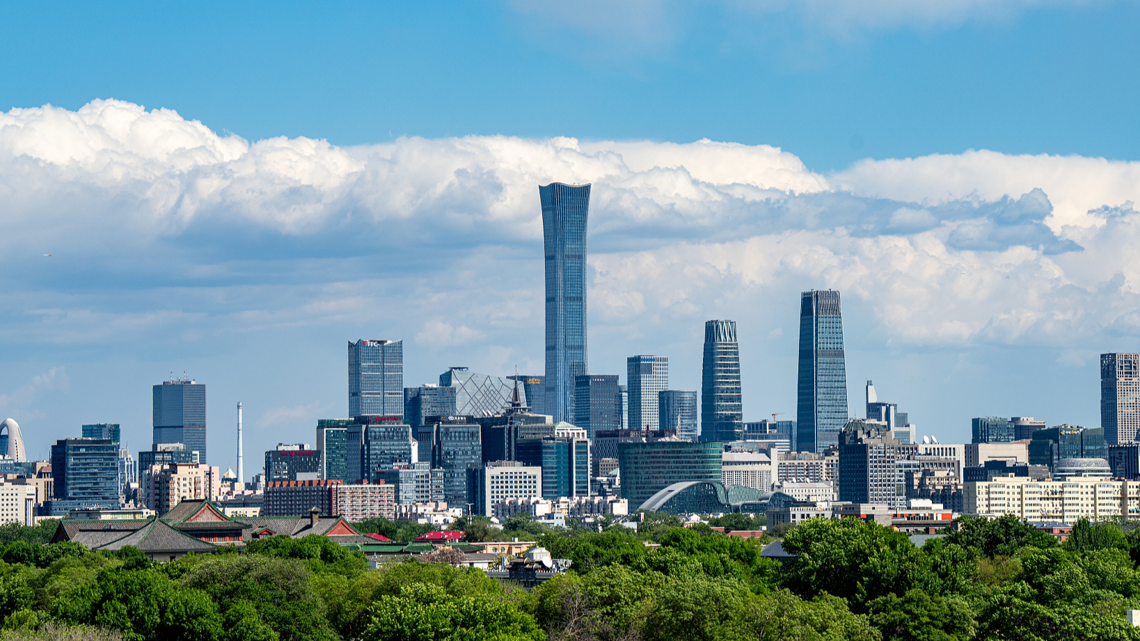 A view of the central business district in Beijing, China, April 29, 2026. /VCG