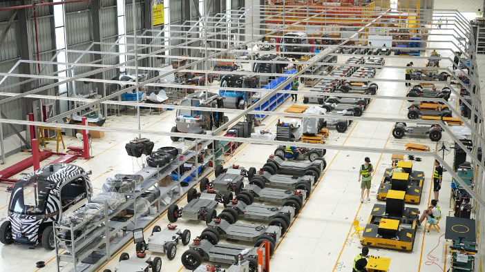 The RoboBus production workshop in Guiyang High-tech Zone, Guizhou Province, southwest China. /PIX Moving