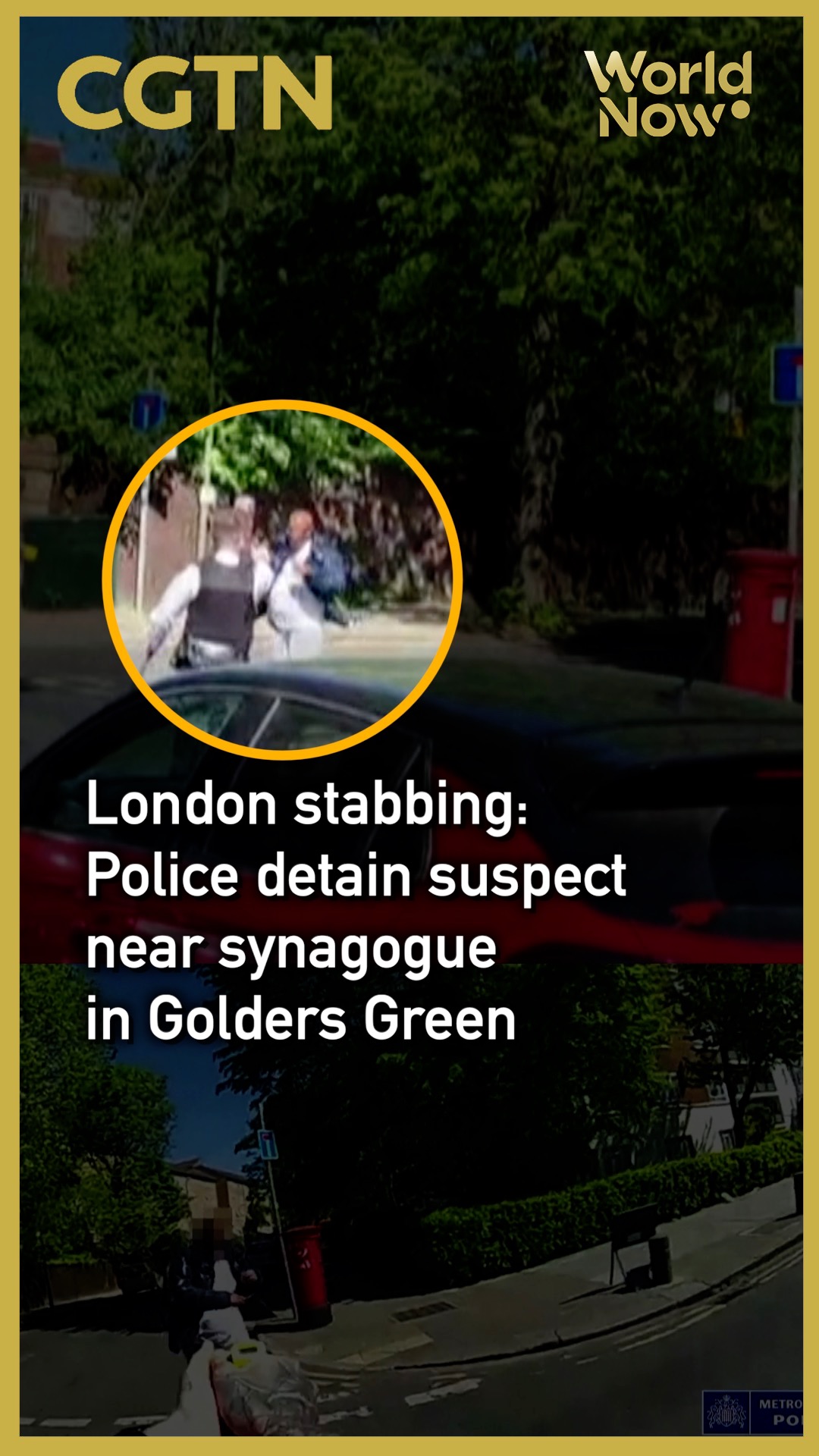 London stabbing: Police detain suspect near synagogue in Golders Green