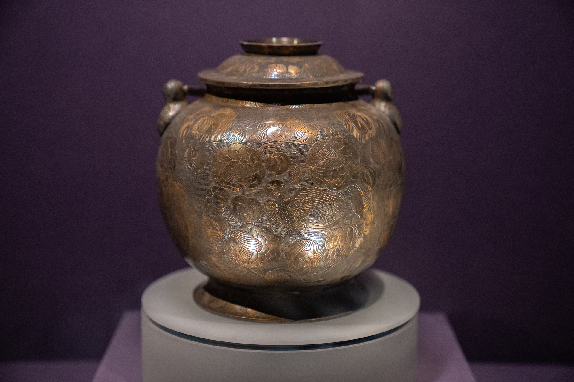 Parrot, gold and elixir: The Tang Dynasty silver jar with loop handle